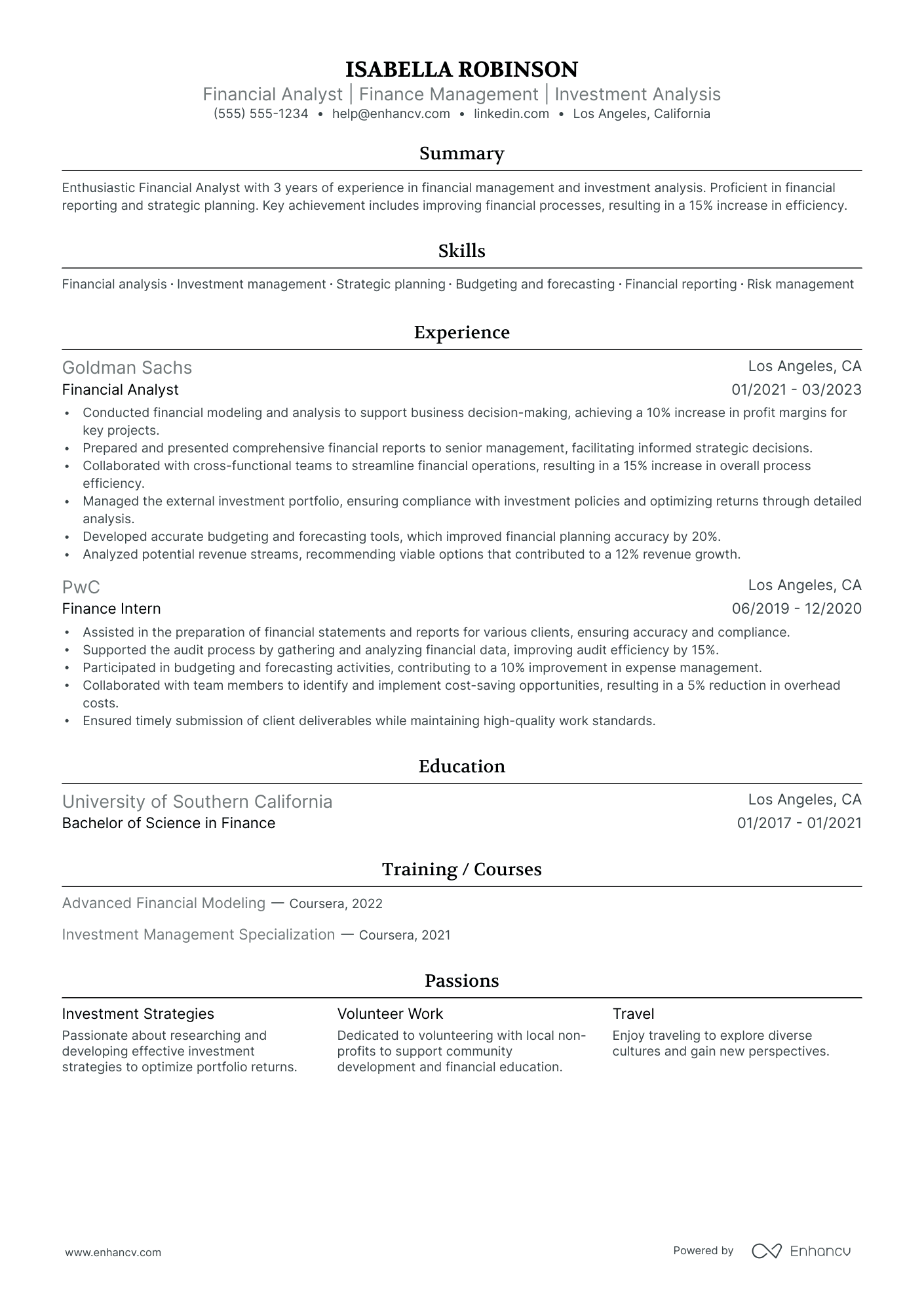 Chief of Staff - Finance Resume Example Resume Example