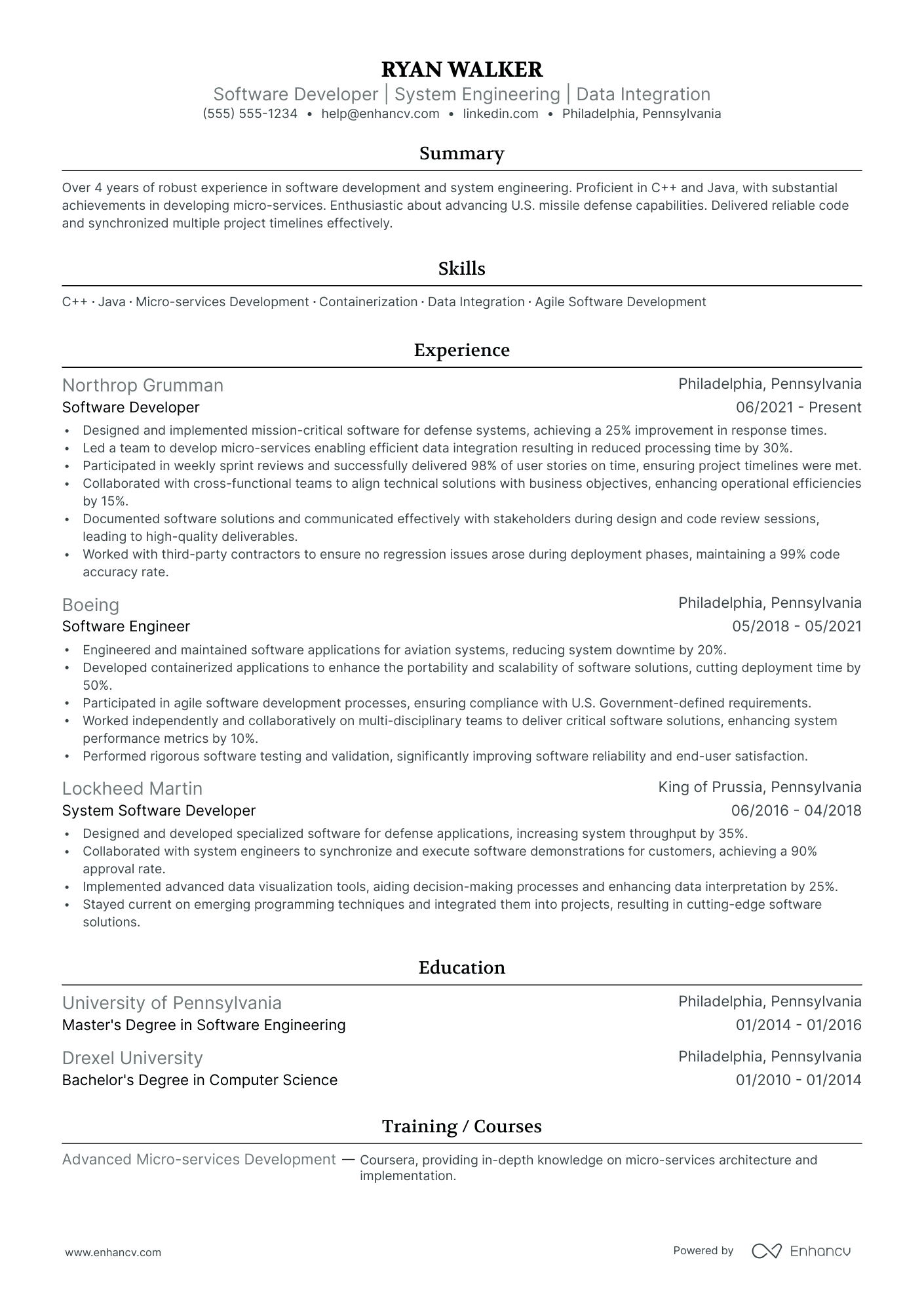 Junior Programmer resume example