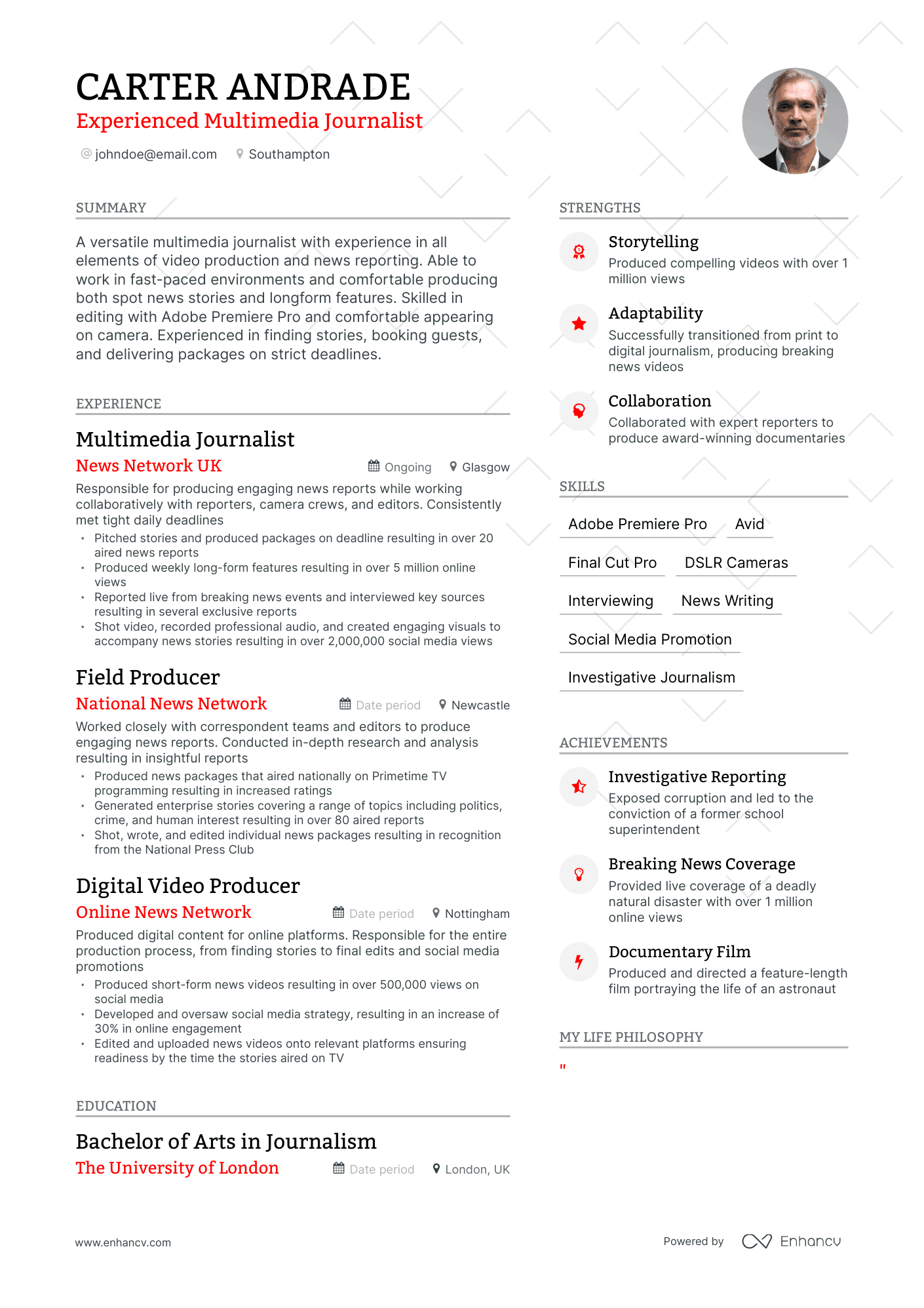 3 Journalist CV Examples for 2023