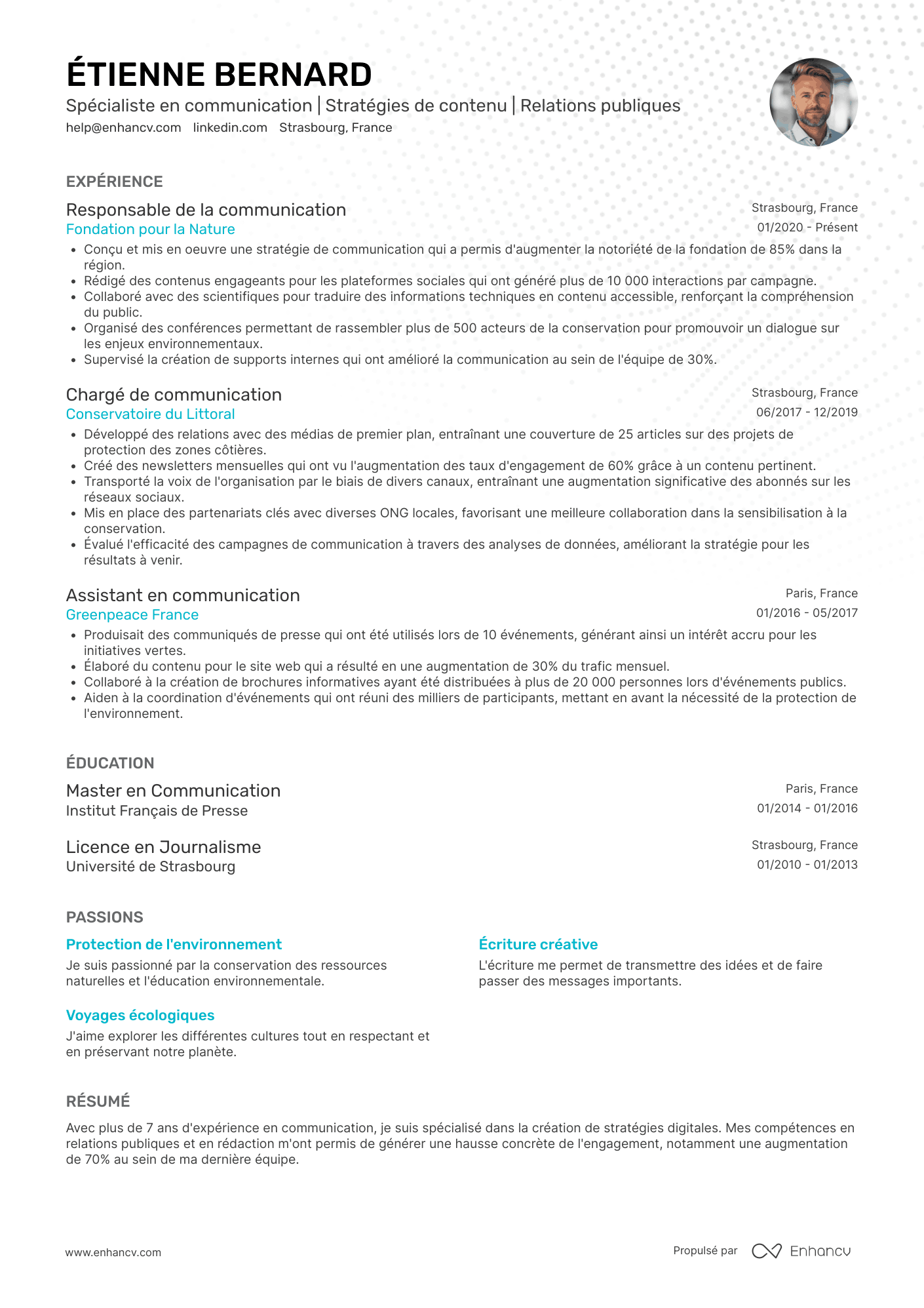 communication CV