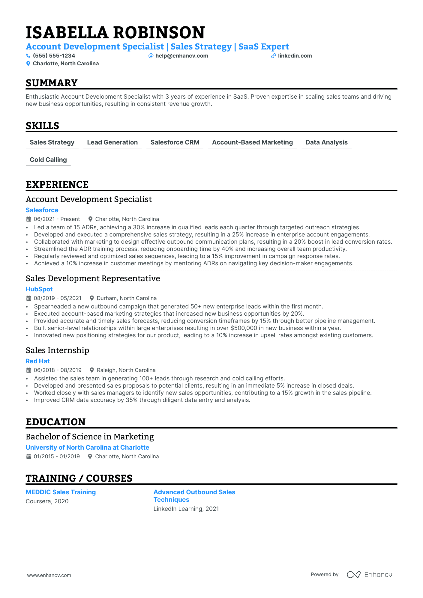 Head of Accounts Receivable resume example