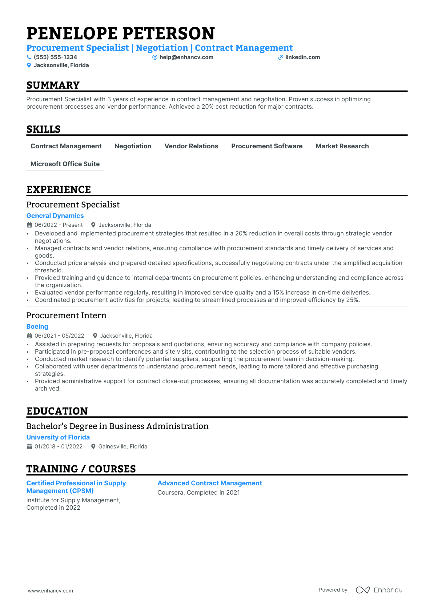 Procurement Officer Resume Example Resume Example