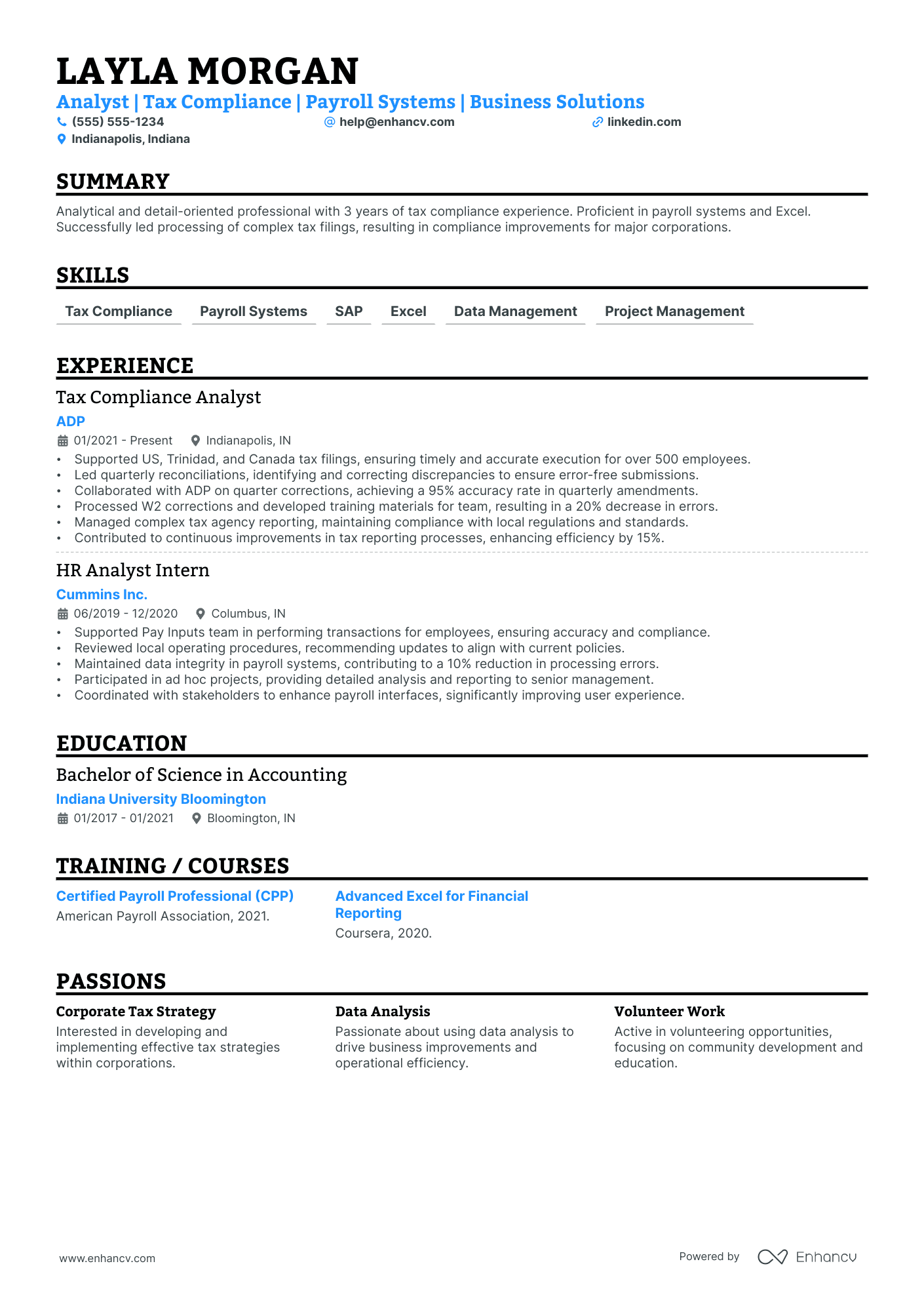 Payroll Tax Specialist Resume Example Resume Example