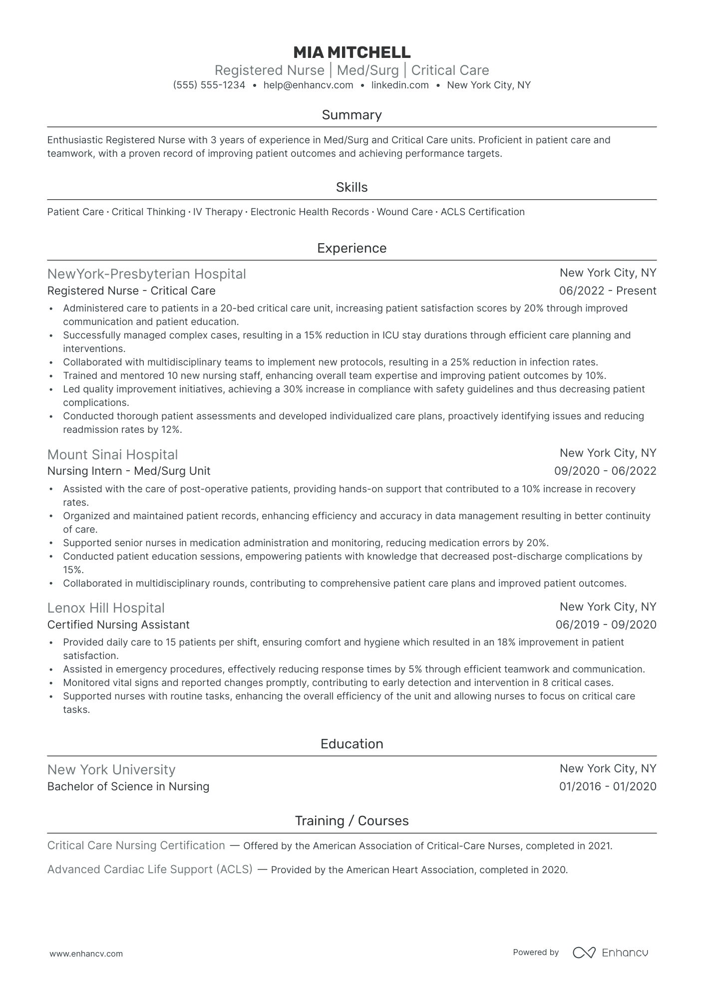 Travel Nurse Recruiter resume example