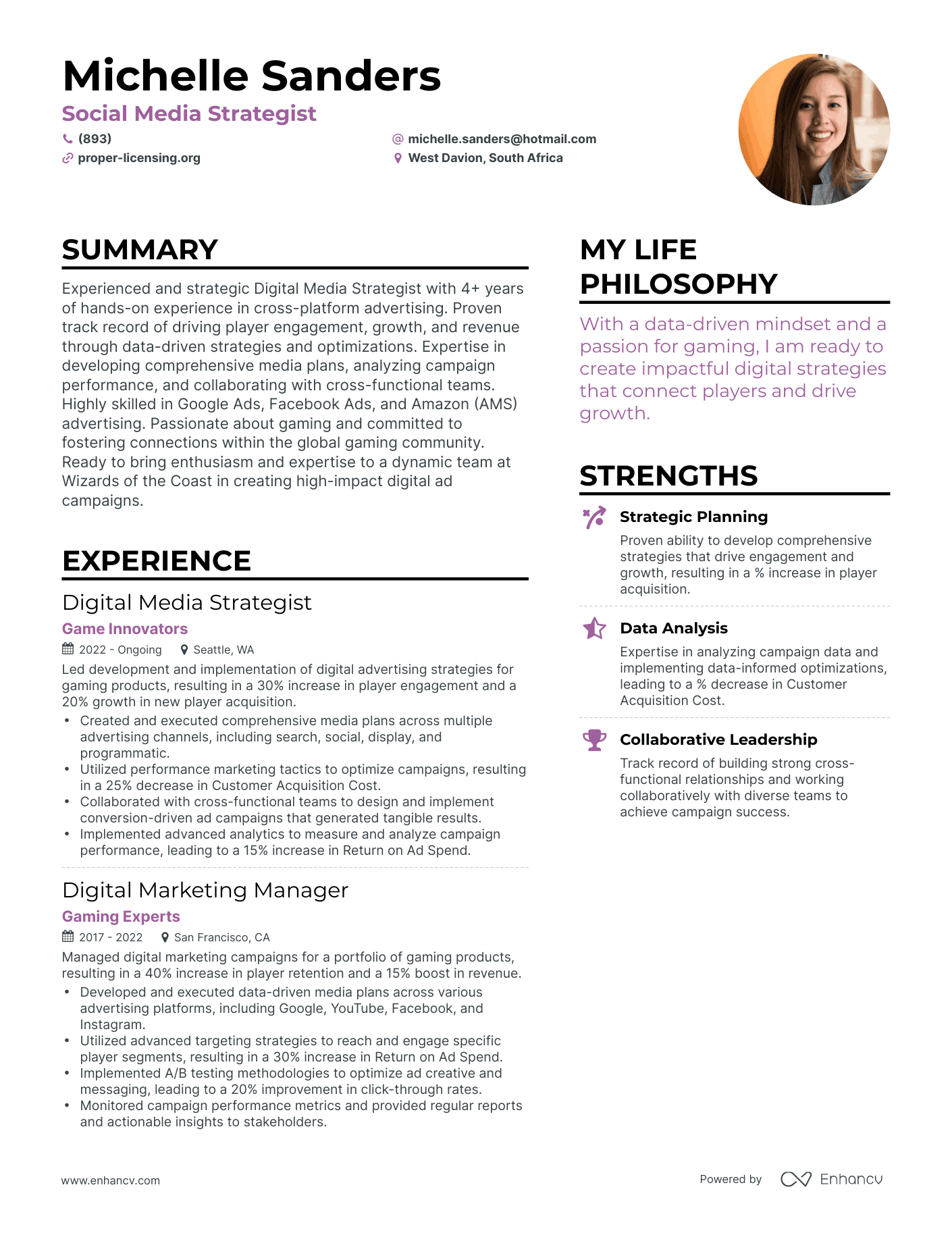 3 Social Media Strategist Resume Examples & How-To Guide for 2023