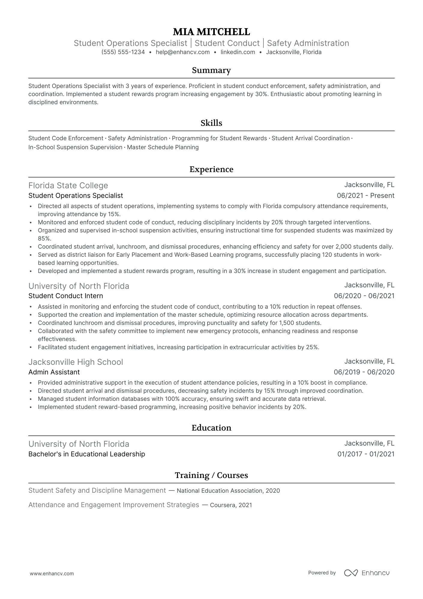 Operations Team Lead resume example