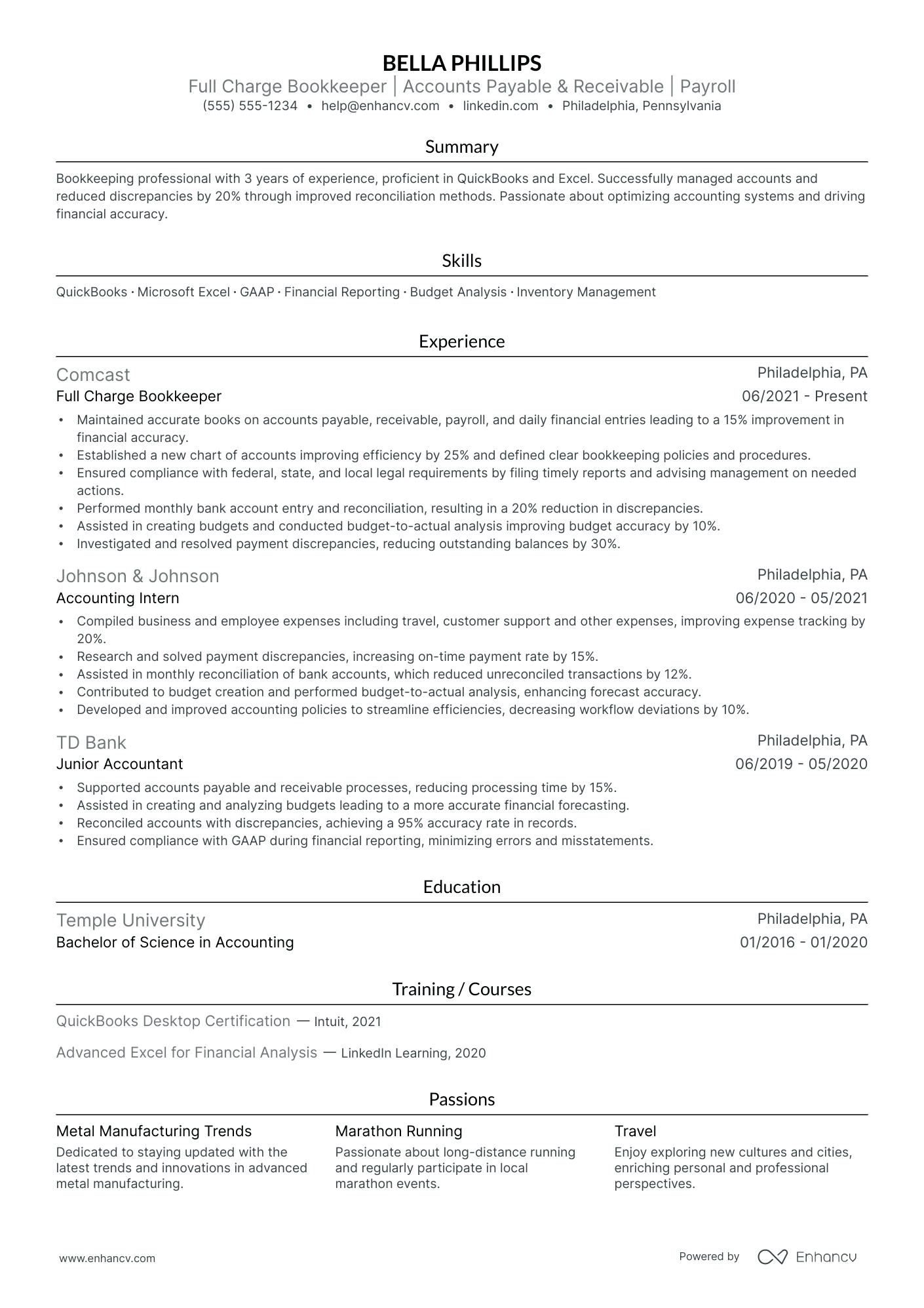 Certified Bookkeeper Resume Example Resume Example