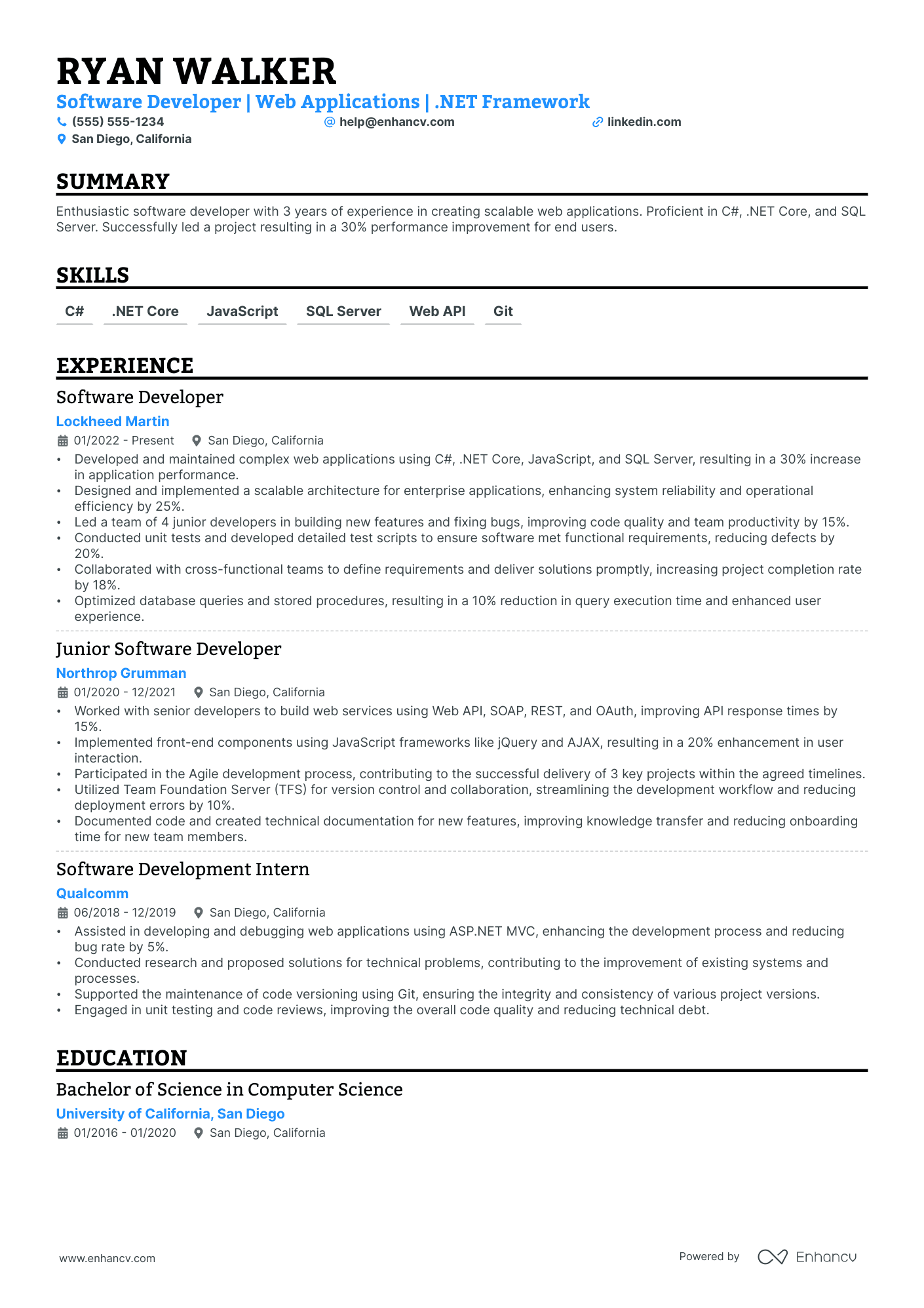 Principal Software Engineer resume example