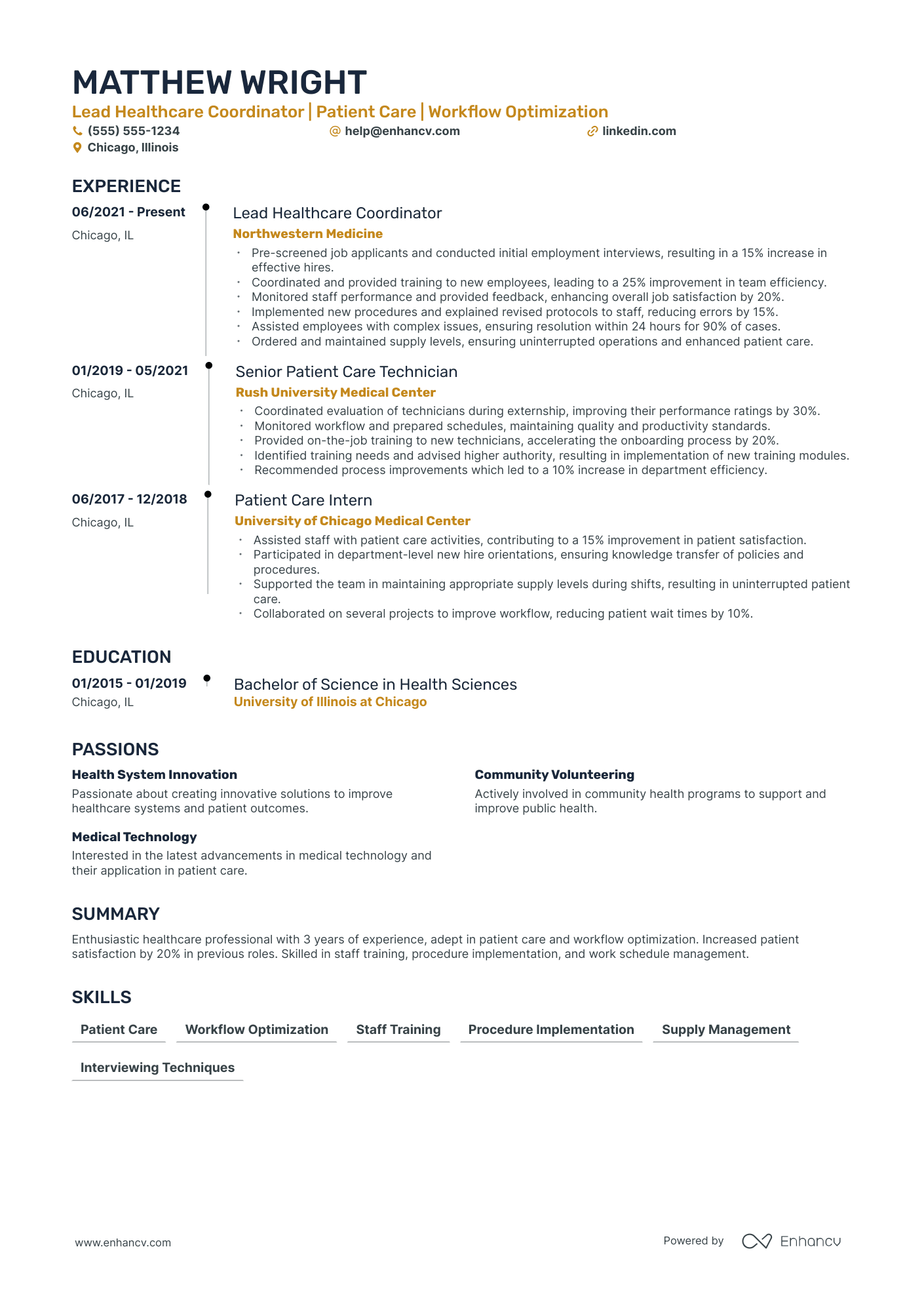 Lead Pharmacy Tech resume example