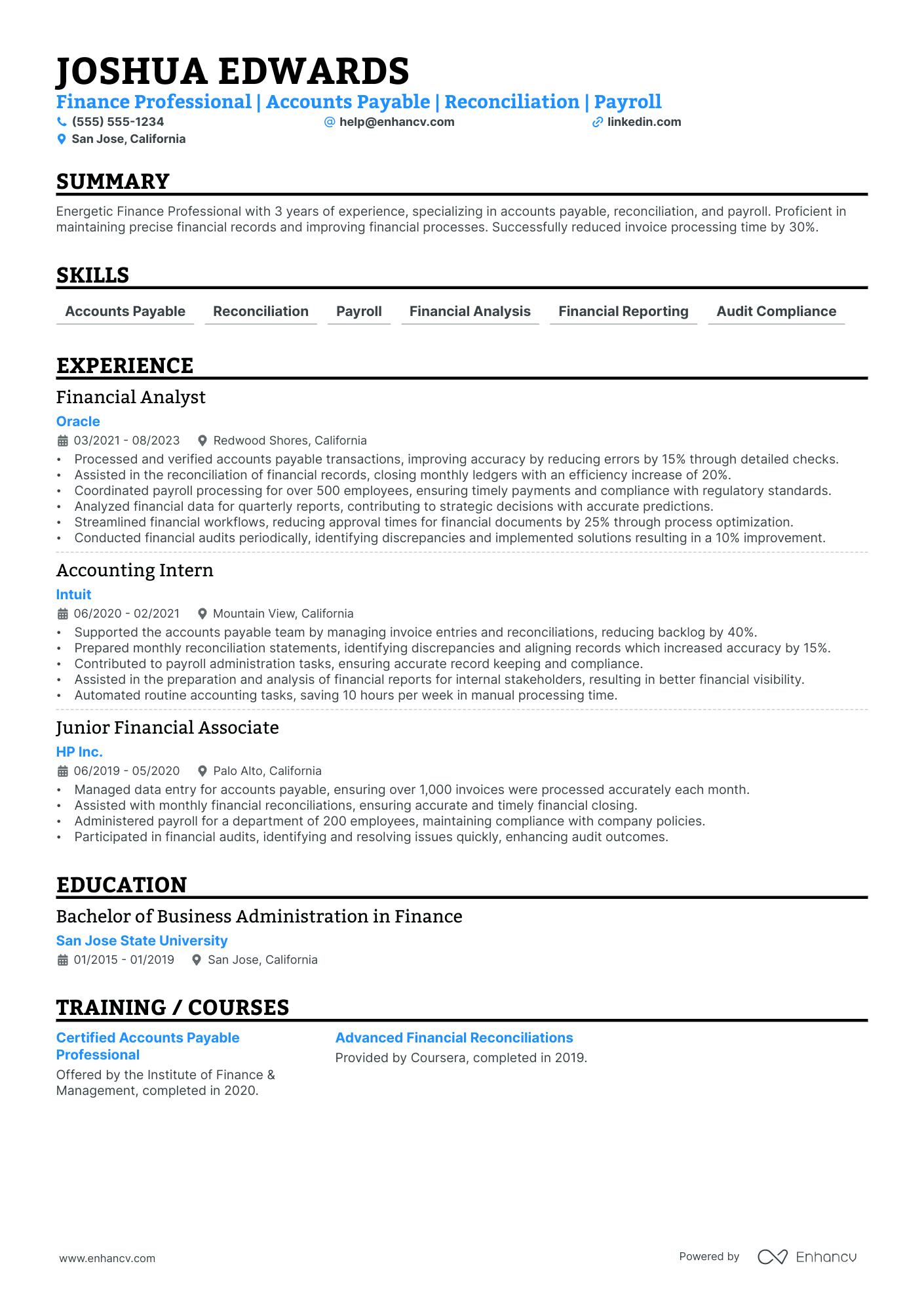 Systems Accountant resume example