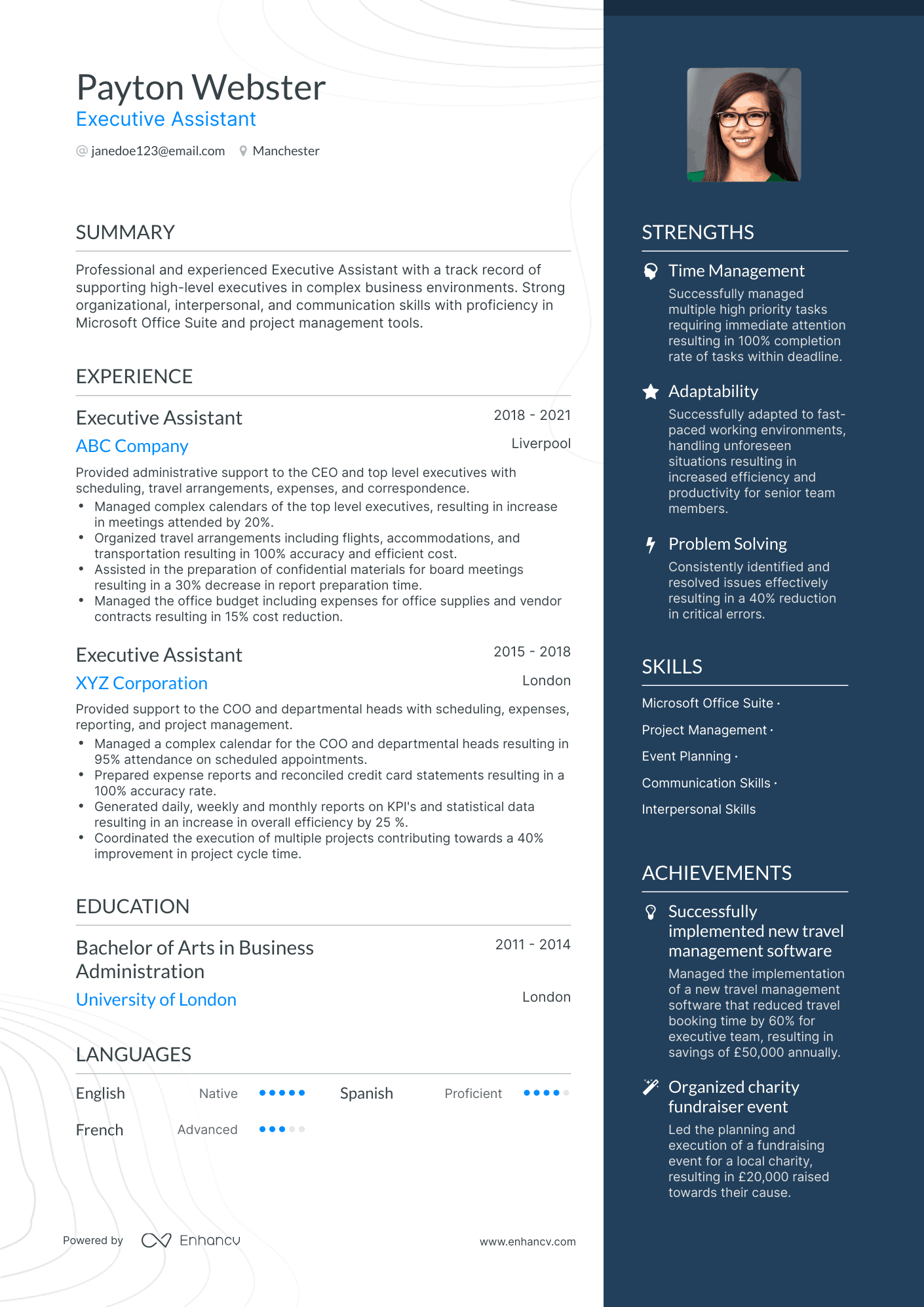 3 Executive Assistant CV Examples for 2023