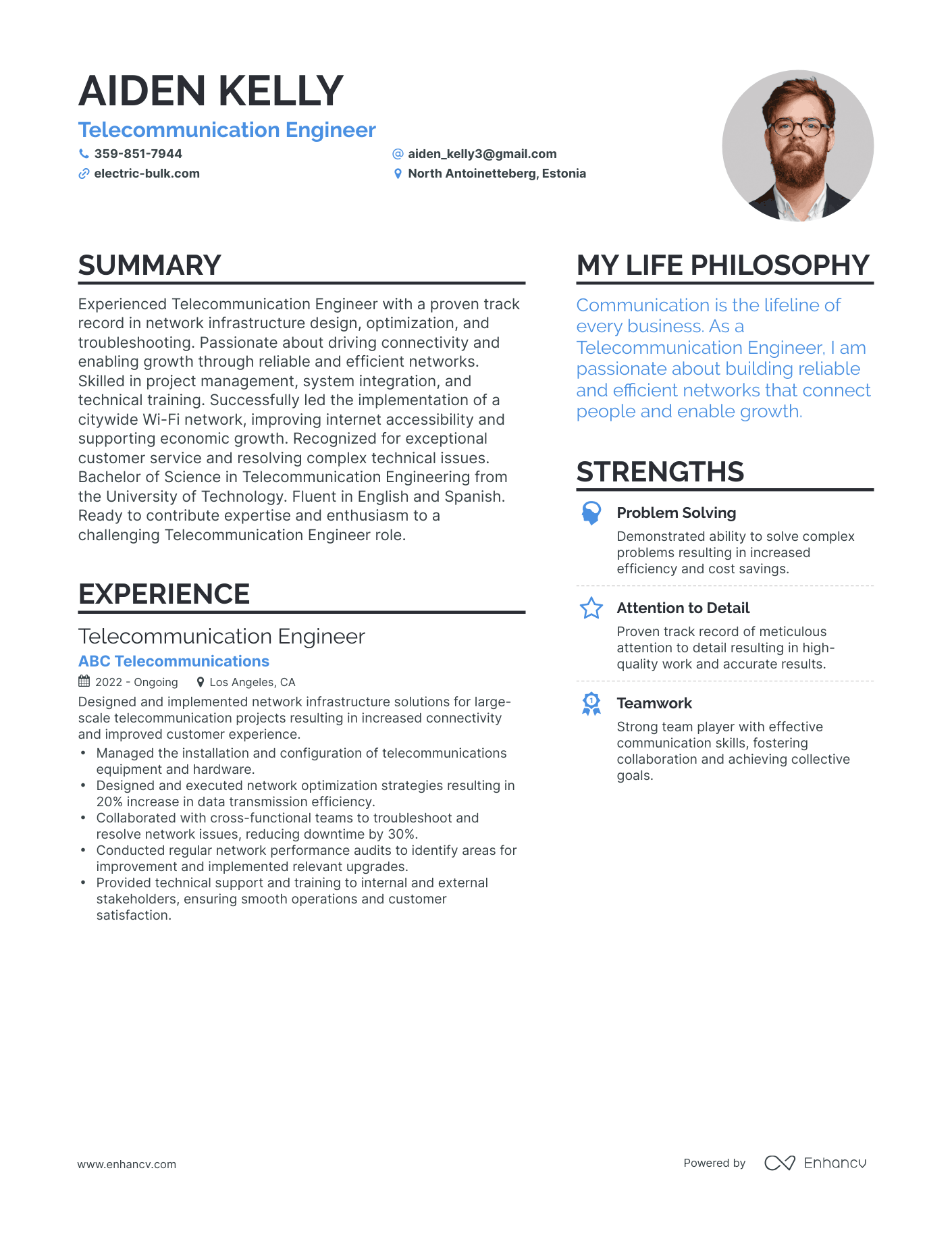 Telecom Engineer Cv Sample Doc At Colin Fleming Blog