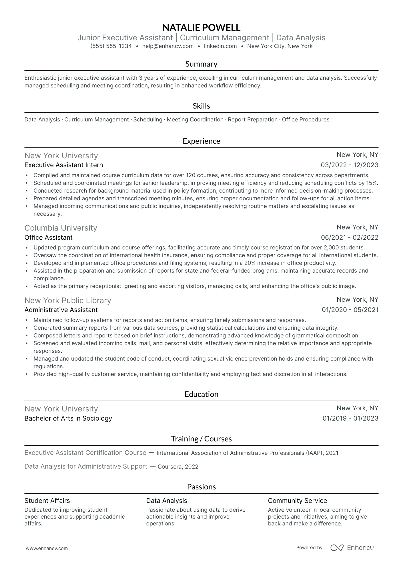 Executive Assistant to the Vice President Resume Example Resume Example