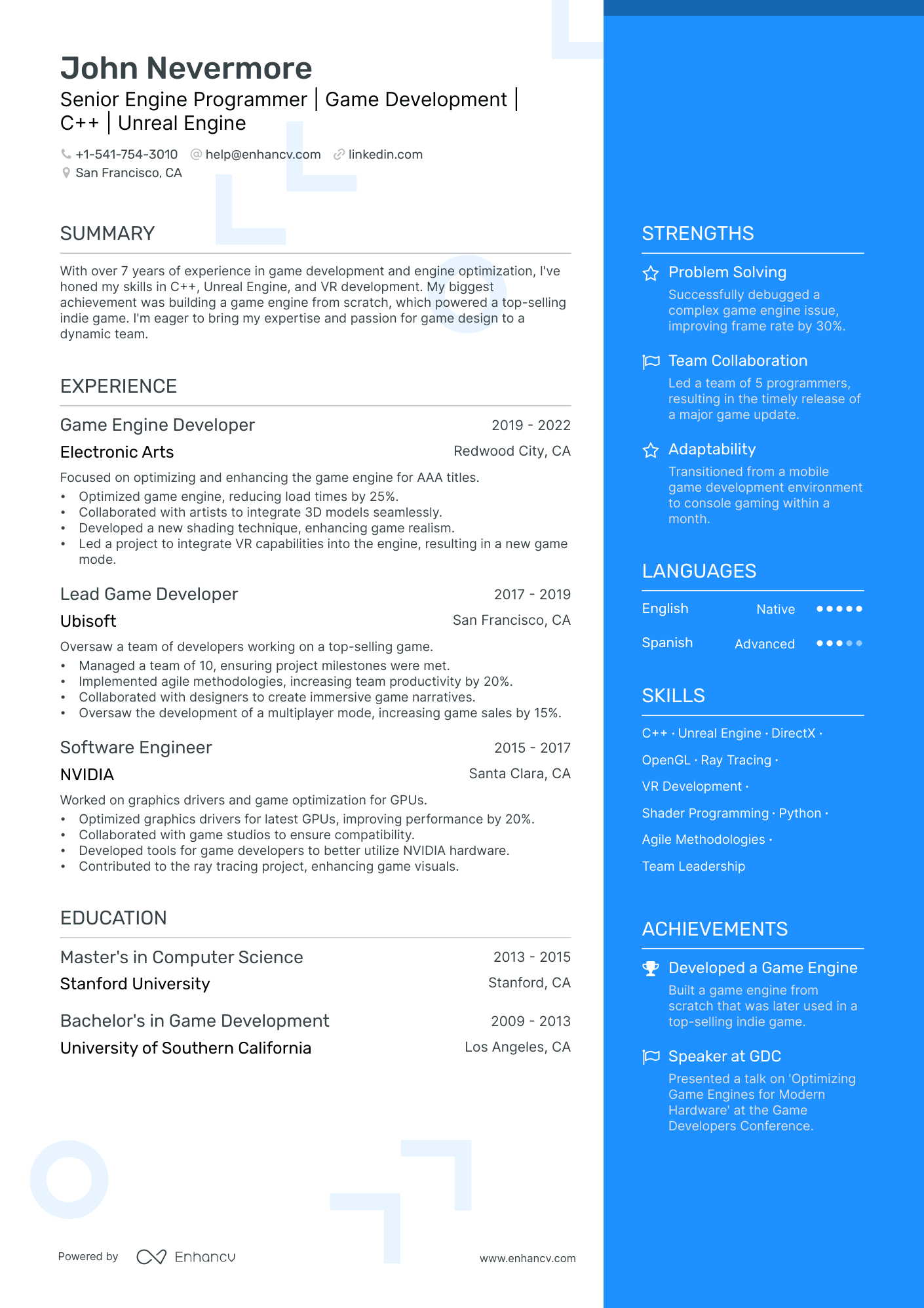 programmer resume example