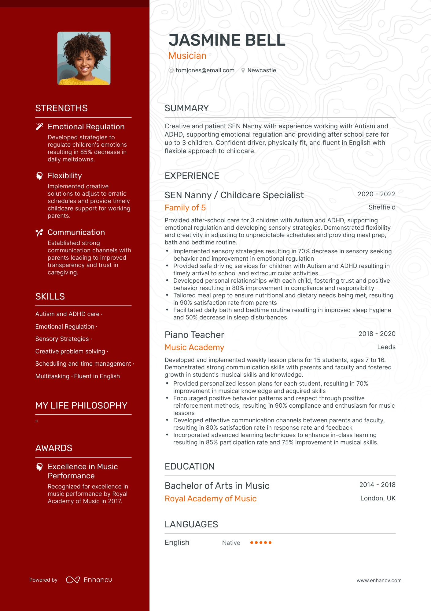 3 Musician CV Examples for 2023