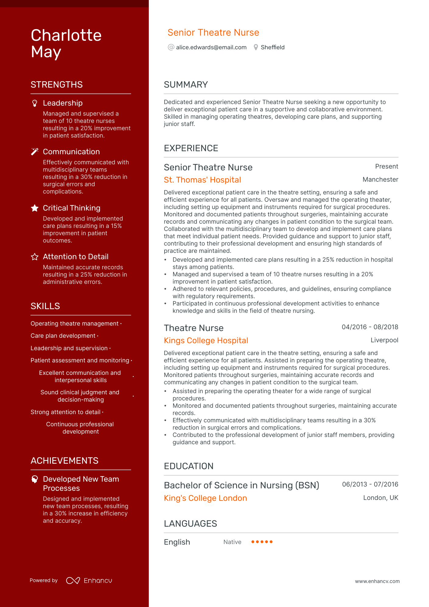 3 Theatre CV Examples for 2024