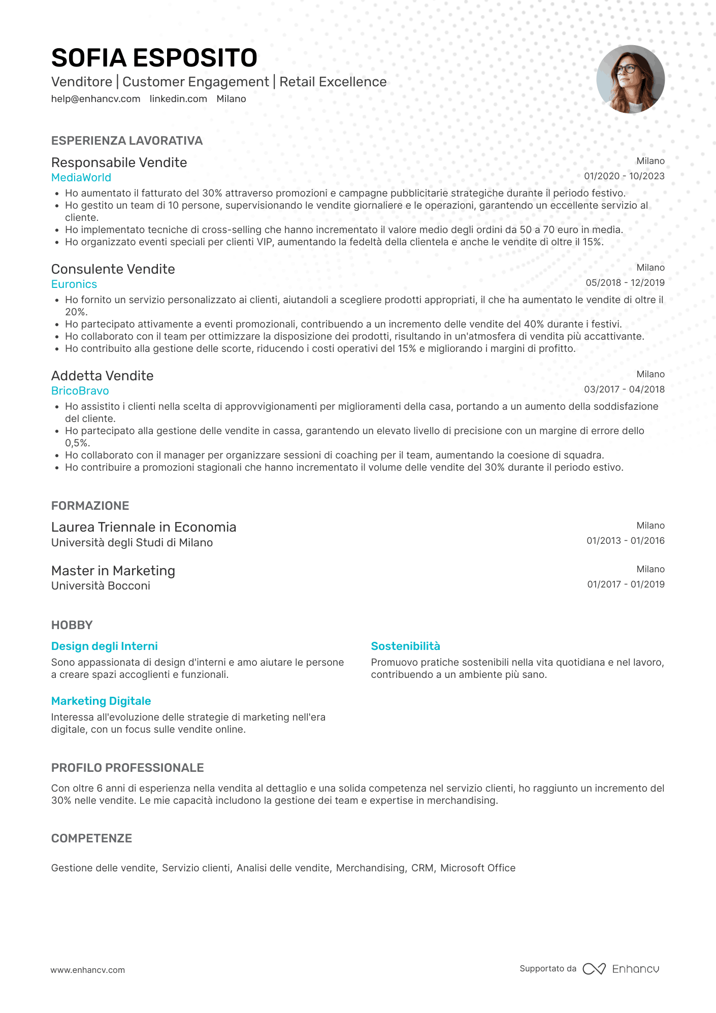 Venditore CV