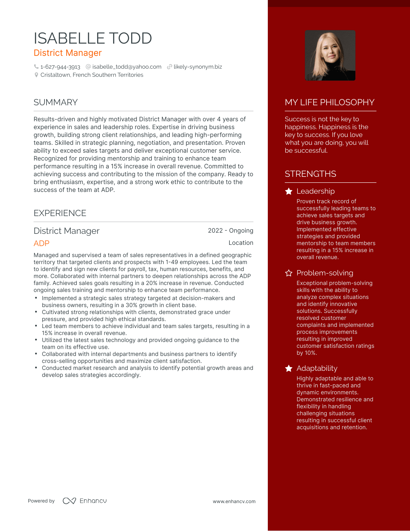 3 District Manager Resume Examples How To Guide For 2023