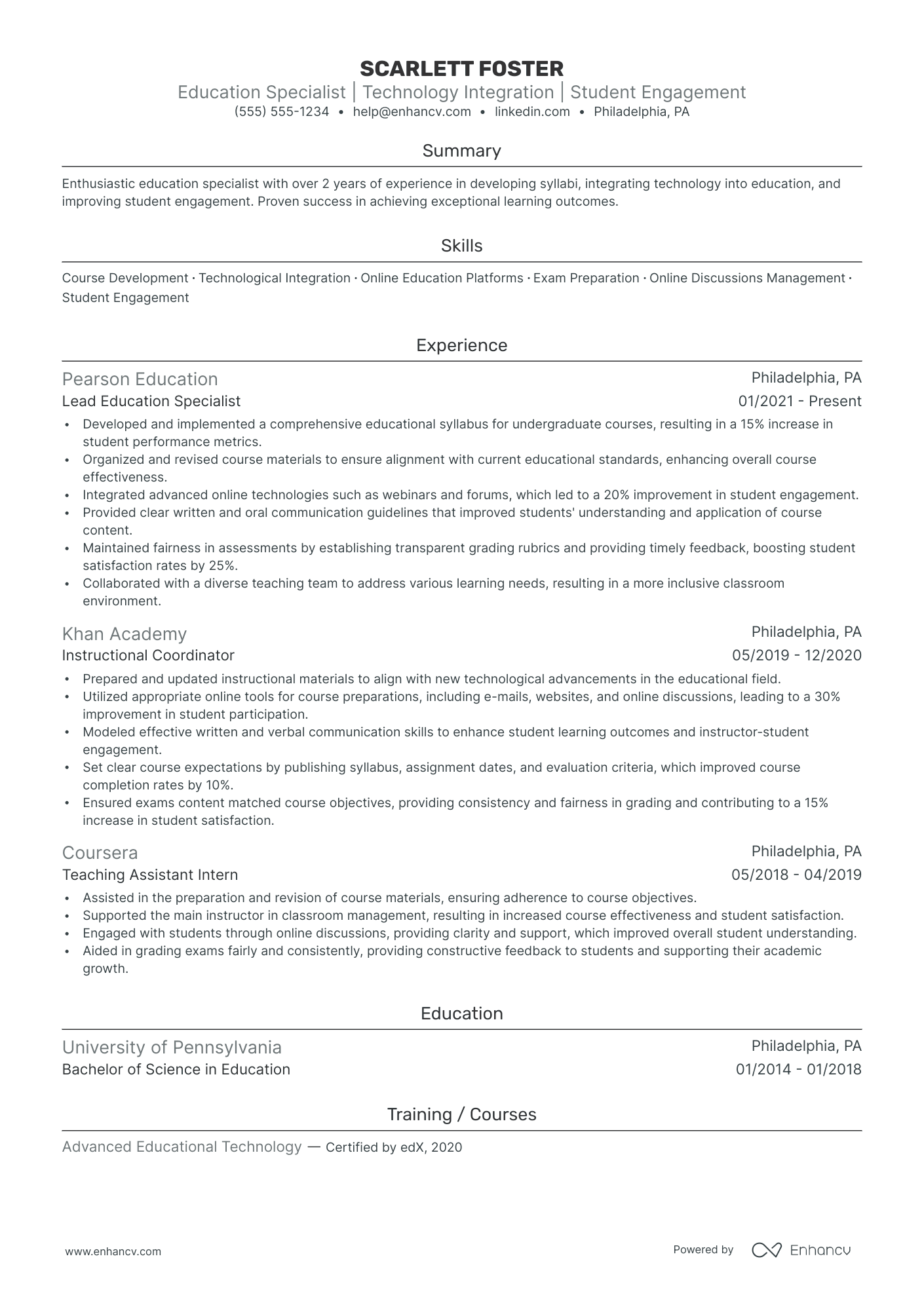 Machine Learning Consultant resume example