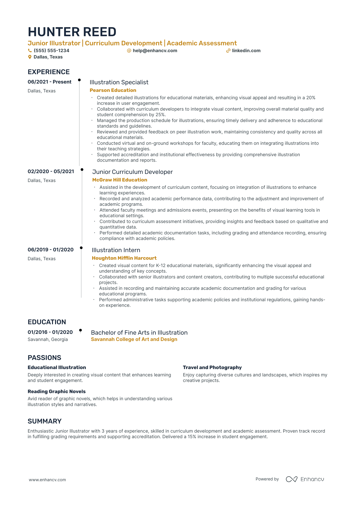 Freelance Illustrator Resume Example Resume Example