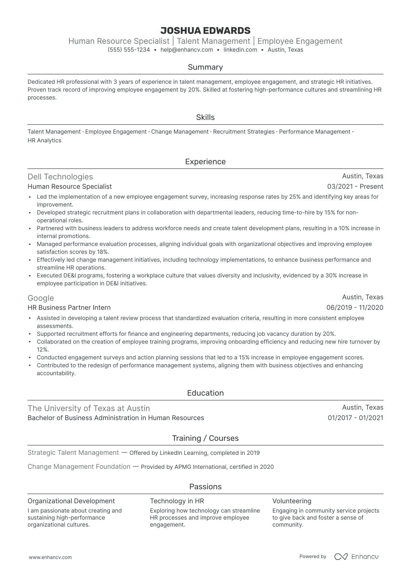 HR Director - Organizational Development Resume Example Resume Example