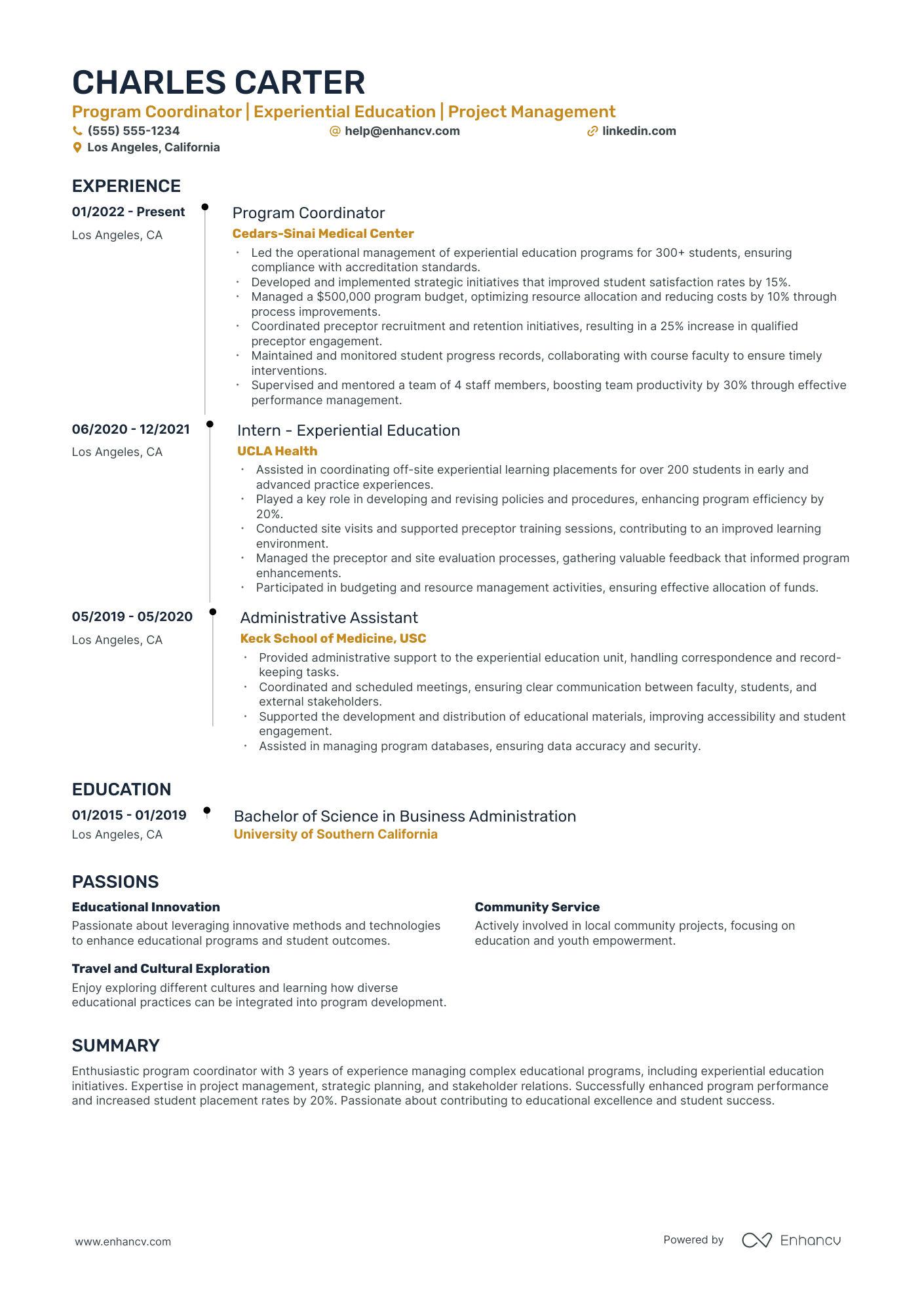 Program Director of Operations Resume Example Resume Example