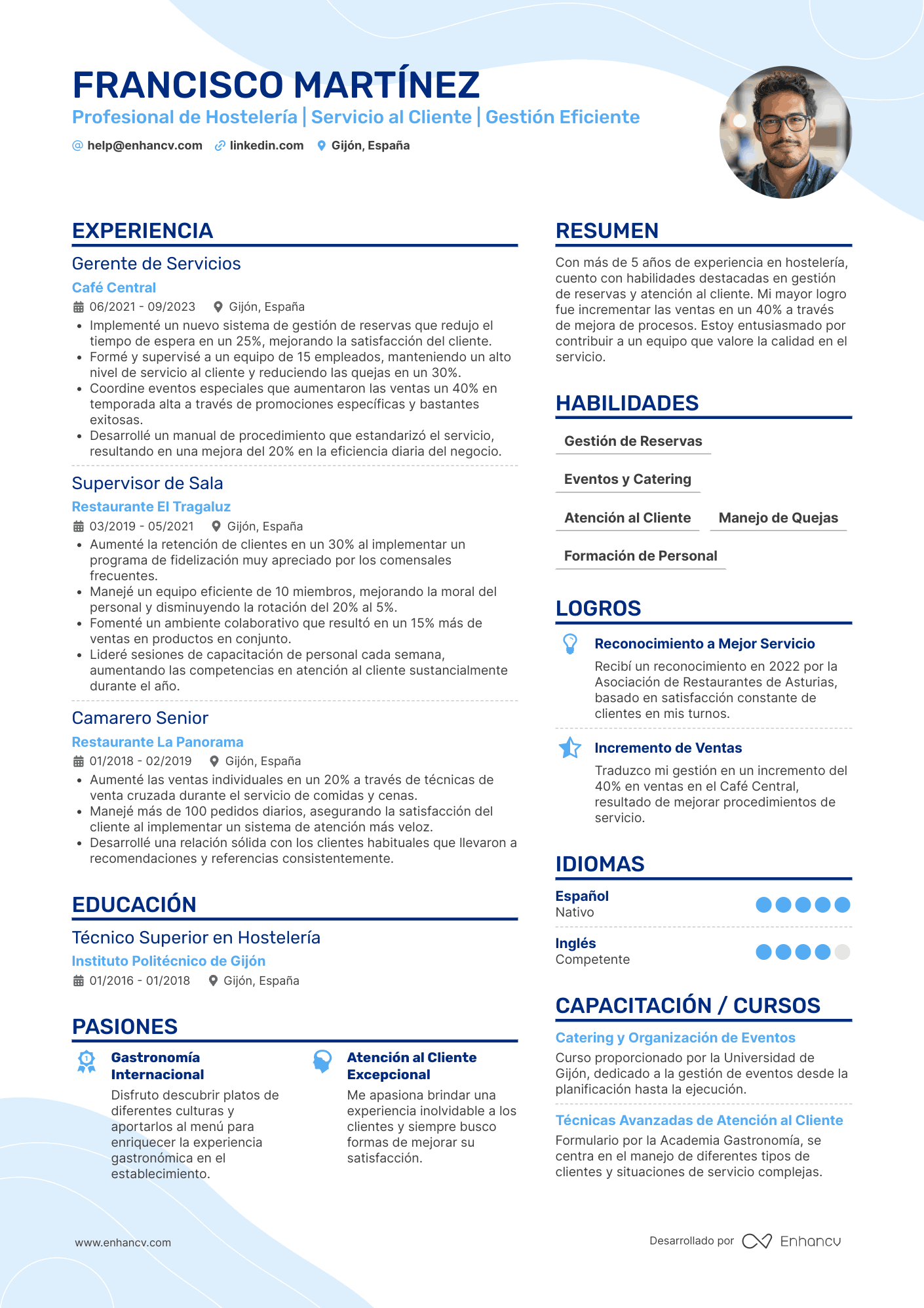 hosteleria CV