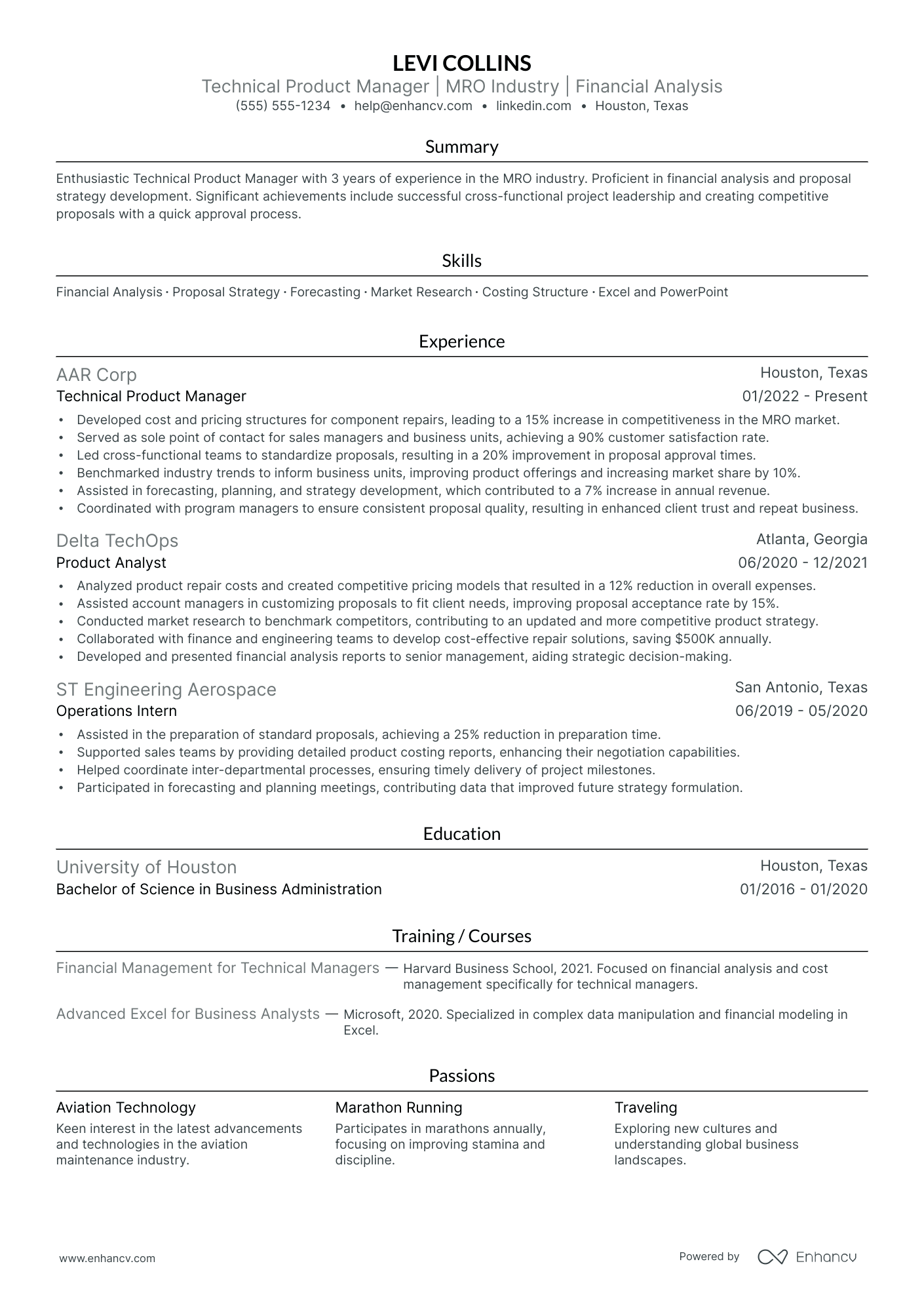 Senior Product Development Manager resume example