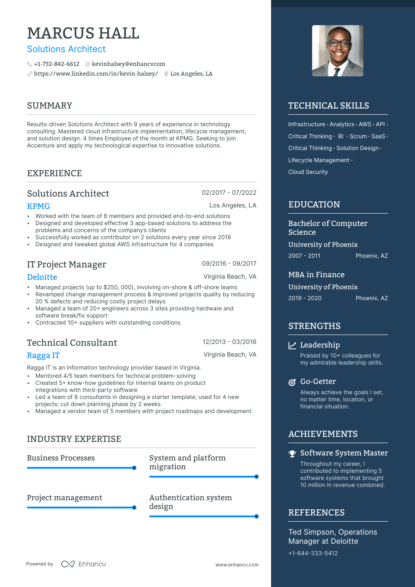 Accenture resume example