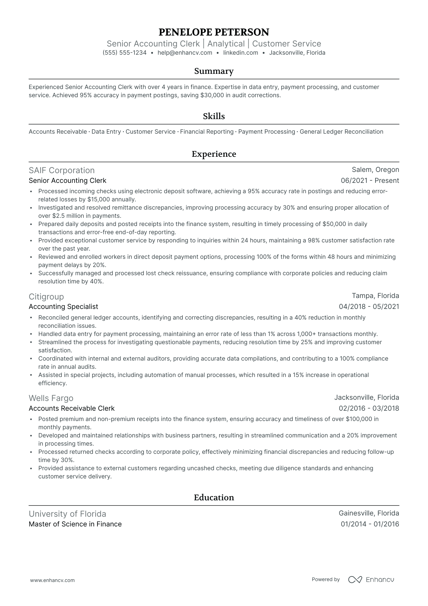 Junior Office Clerk Resume Example Resume Example