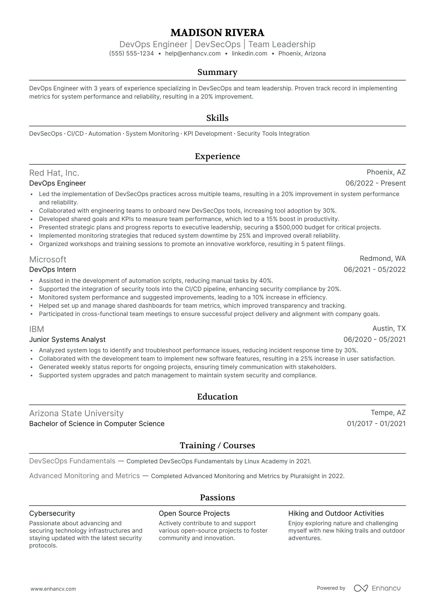 DevOps Engineer Manager Resume Example Resume Example