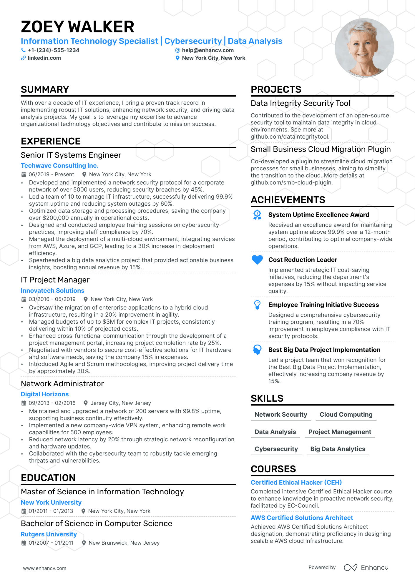 IT Specialist resume example