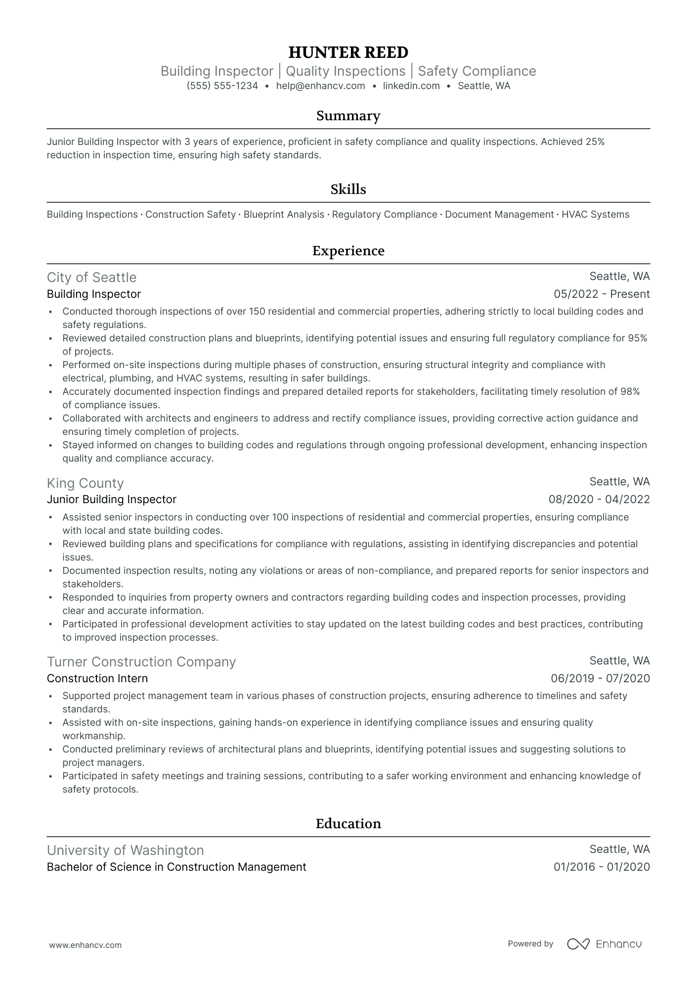 Building Contractor Resume Example Resume Example