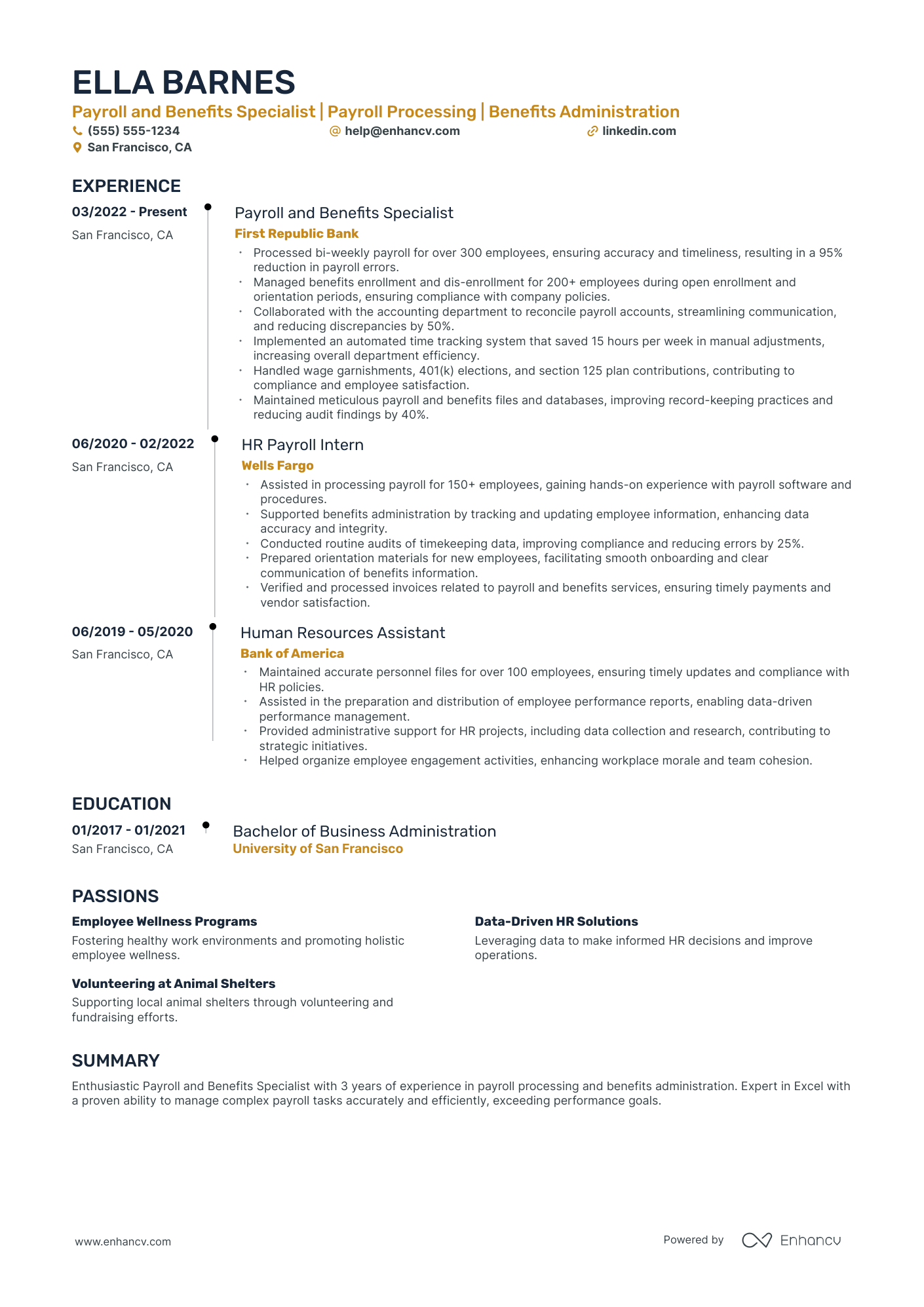 Payroll and Benefits Specialist Resume Example Resume Example