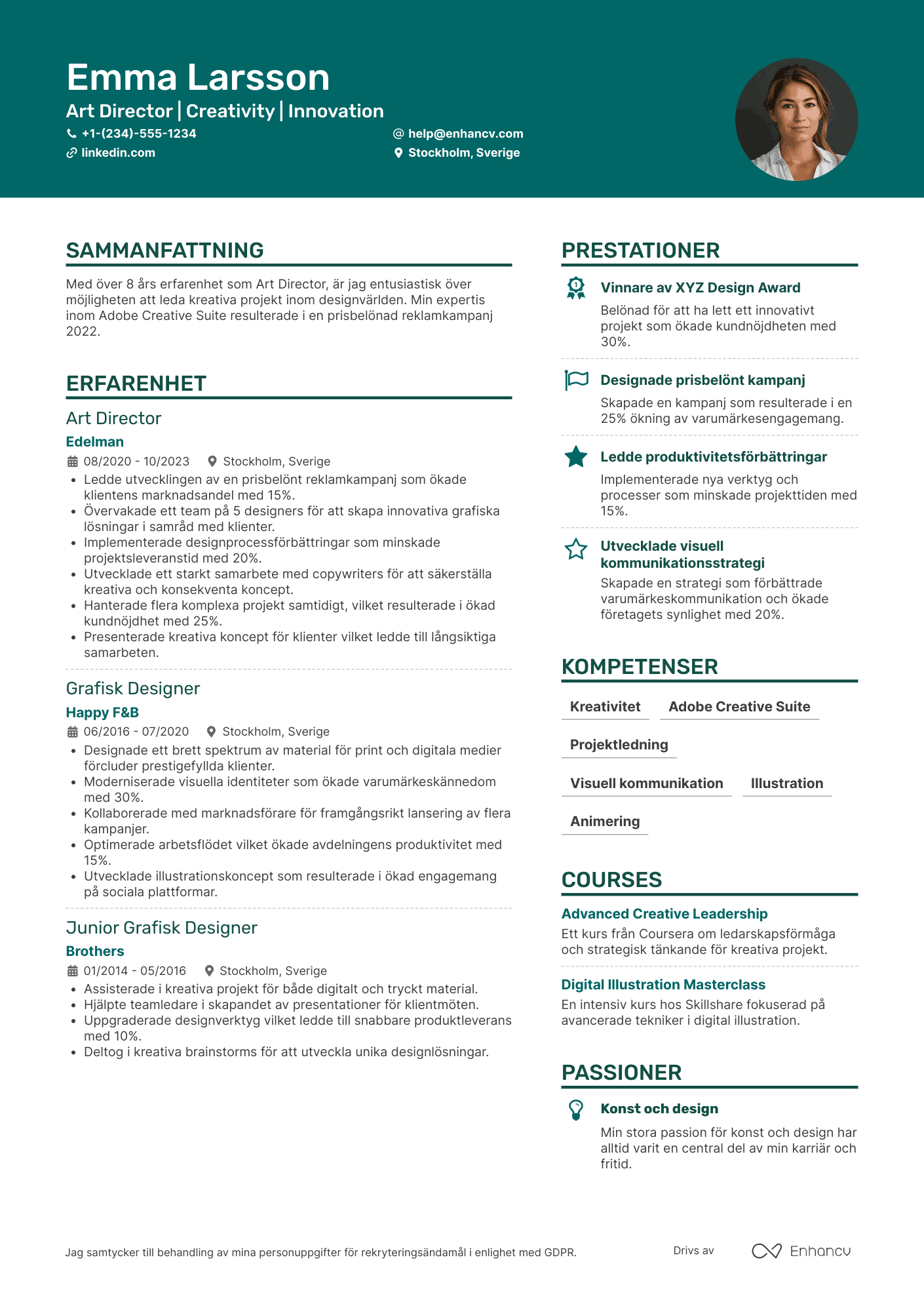 Art Director CV