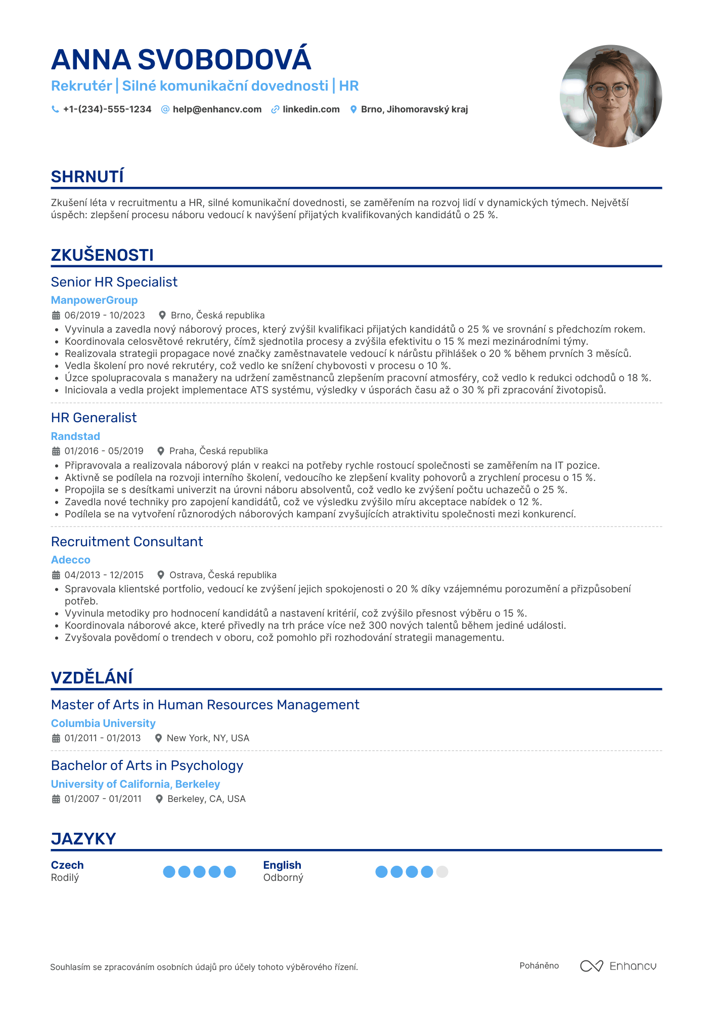 Rekrutér CV