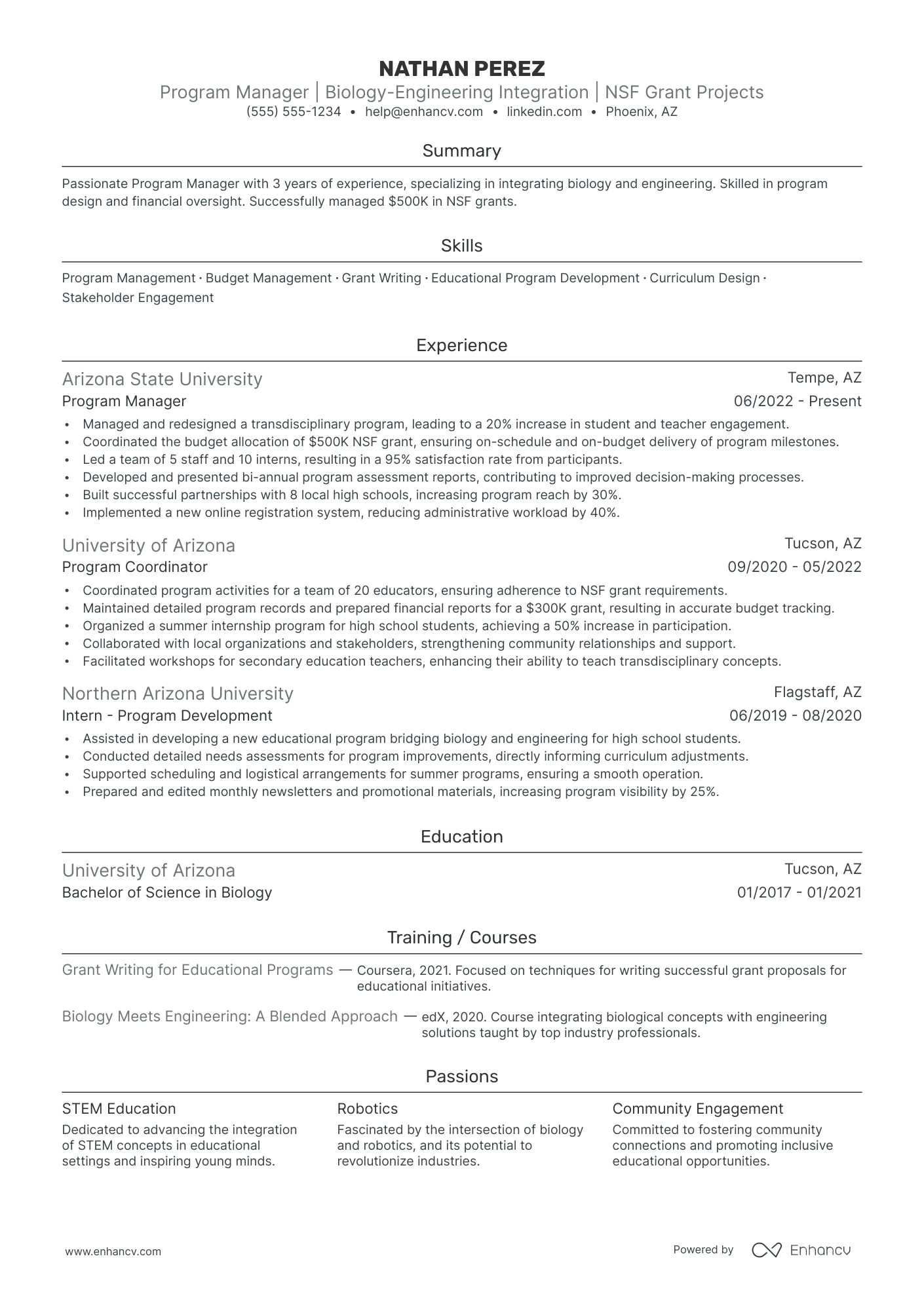 Senior Biomedical Engineer resume example