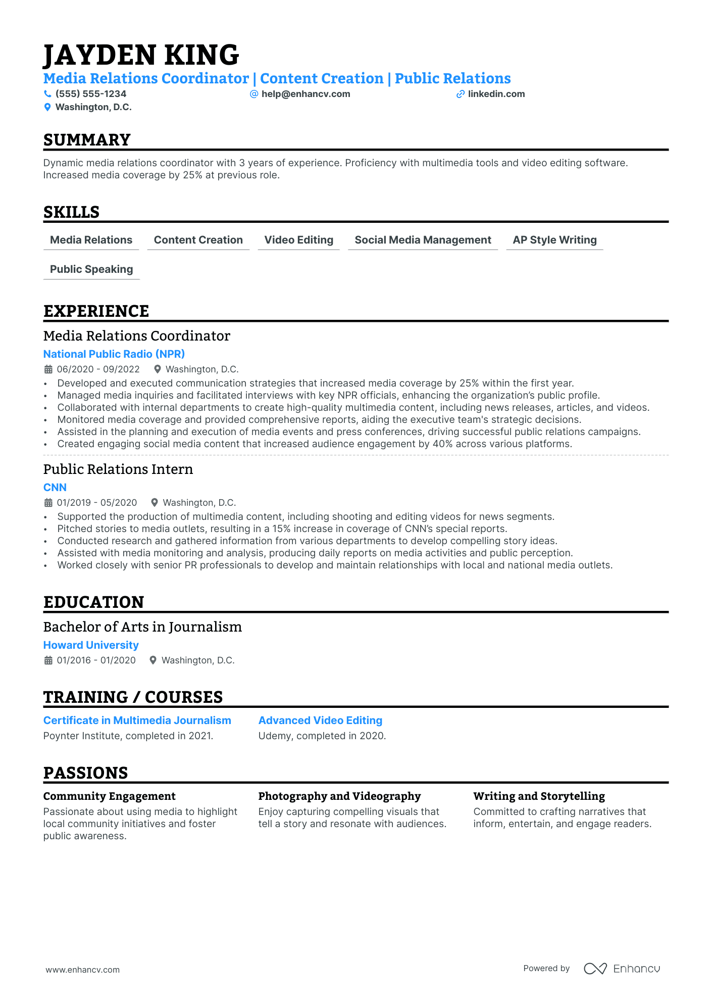 Senior Media Coordinator Resume Example Resume Example