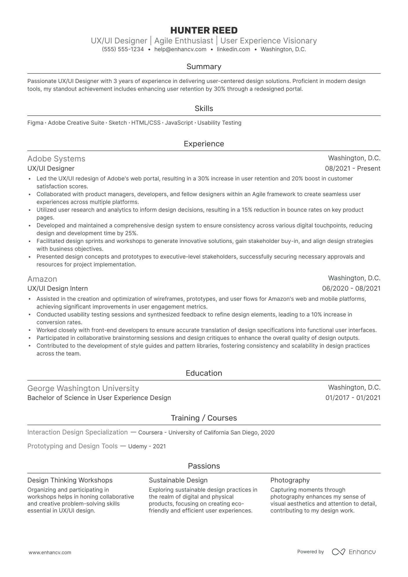 UI Design Manager Resume Example Resume Example