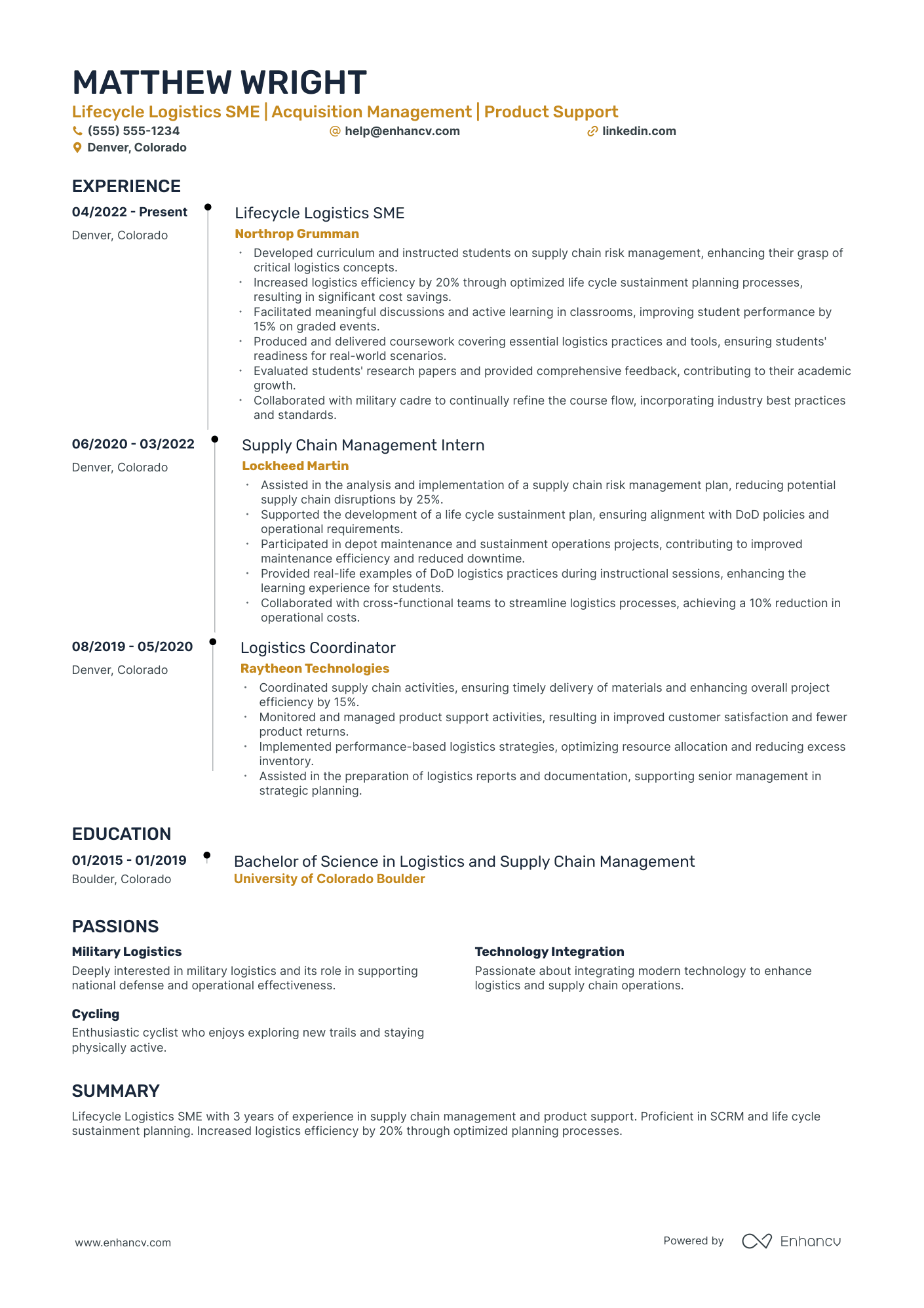 Software Developer Instructor resume example