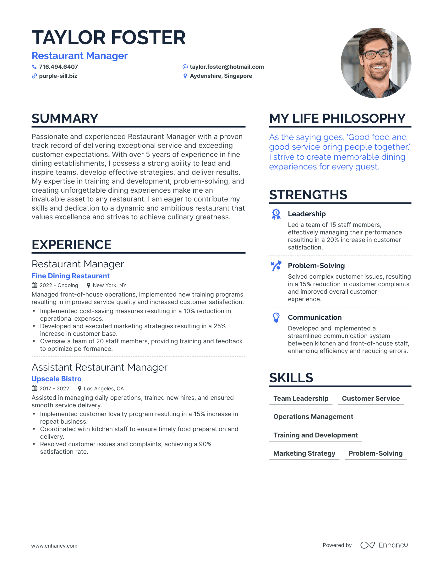 3 Restaurant Manager Resume Examples How To Guide For 2024