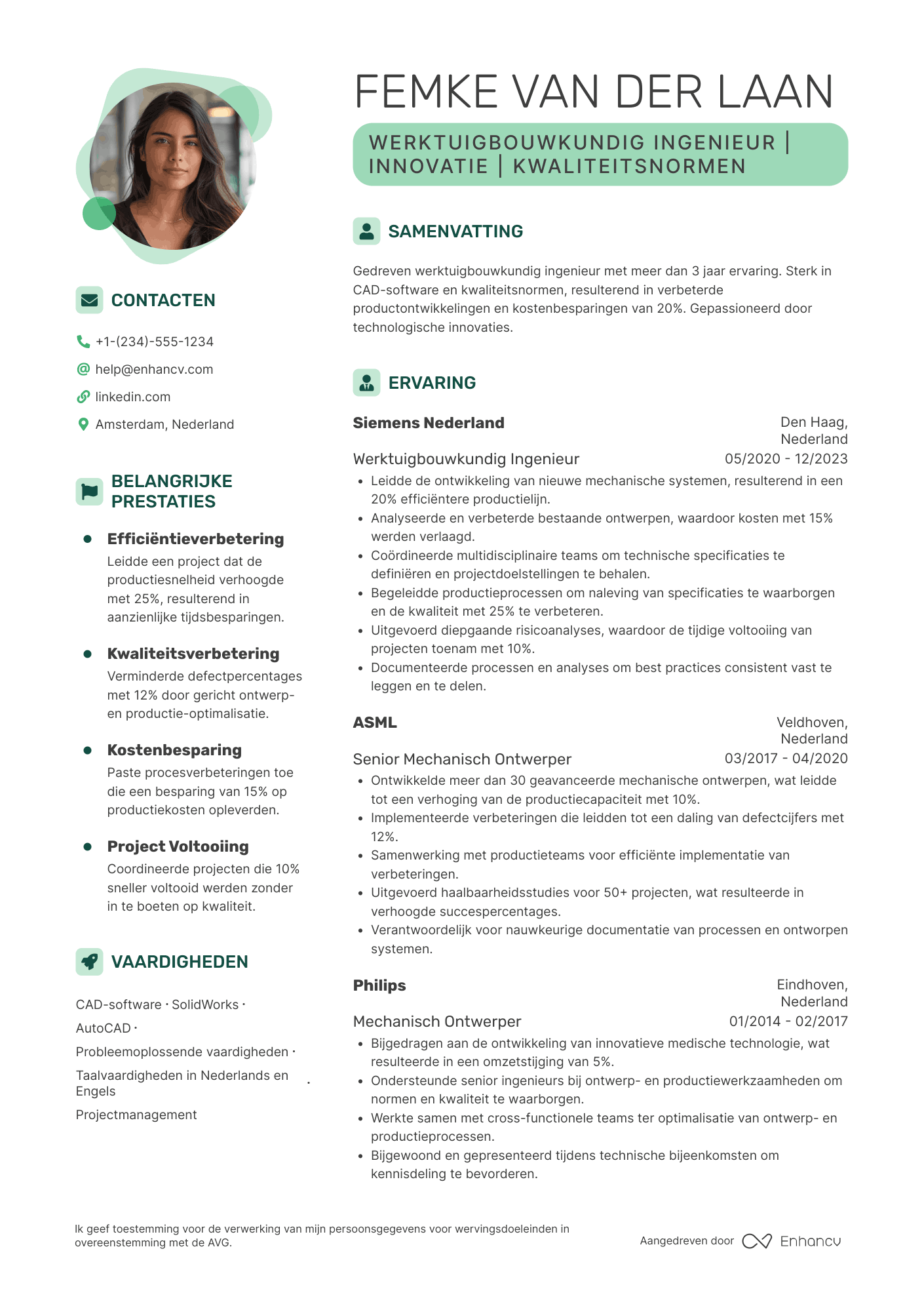 Werktuigbouwkundig Ingenieur CV