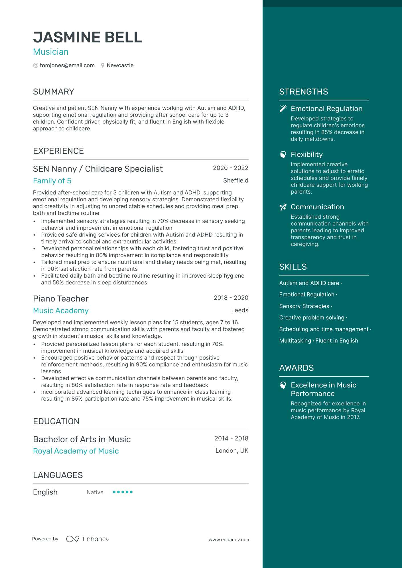 3 Musician CV Examples for 2024