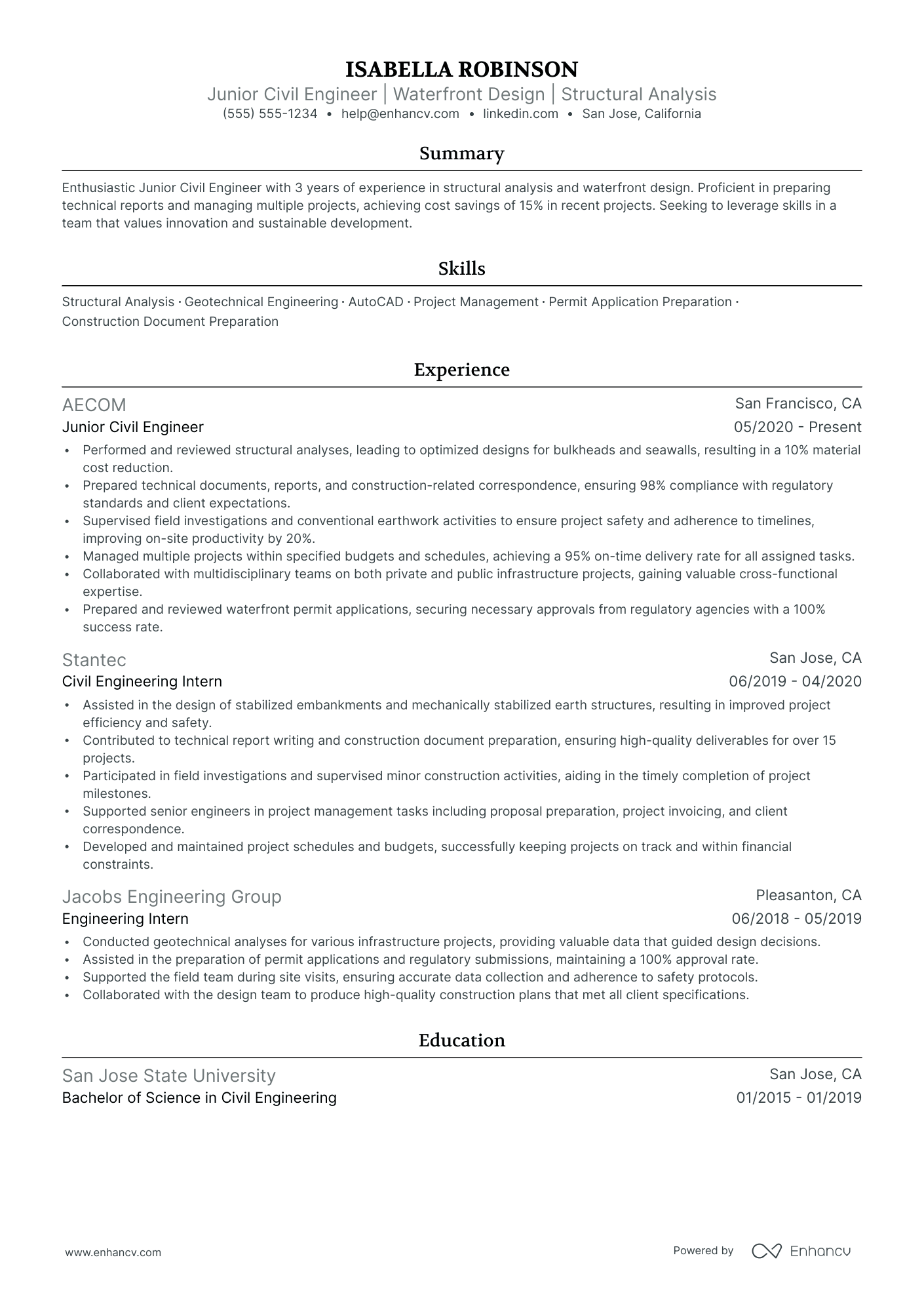 Marine Project Engineer Resume Example Resume Example