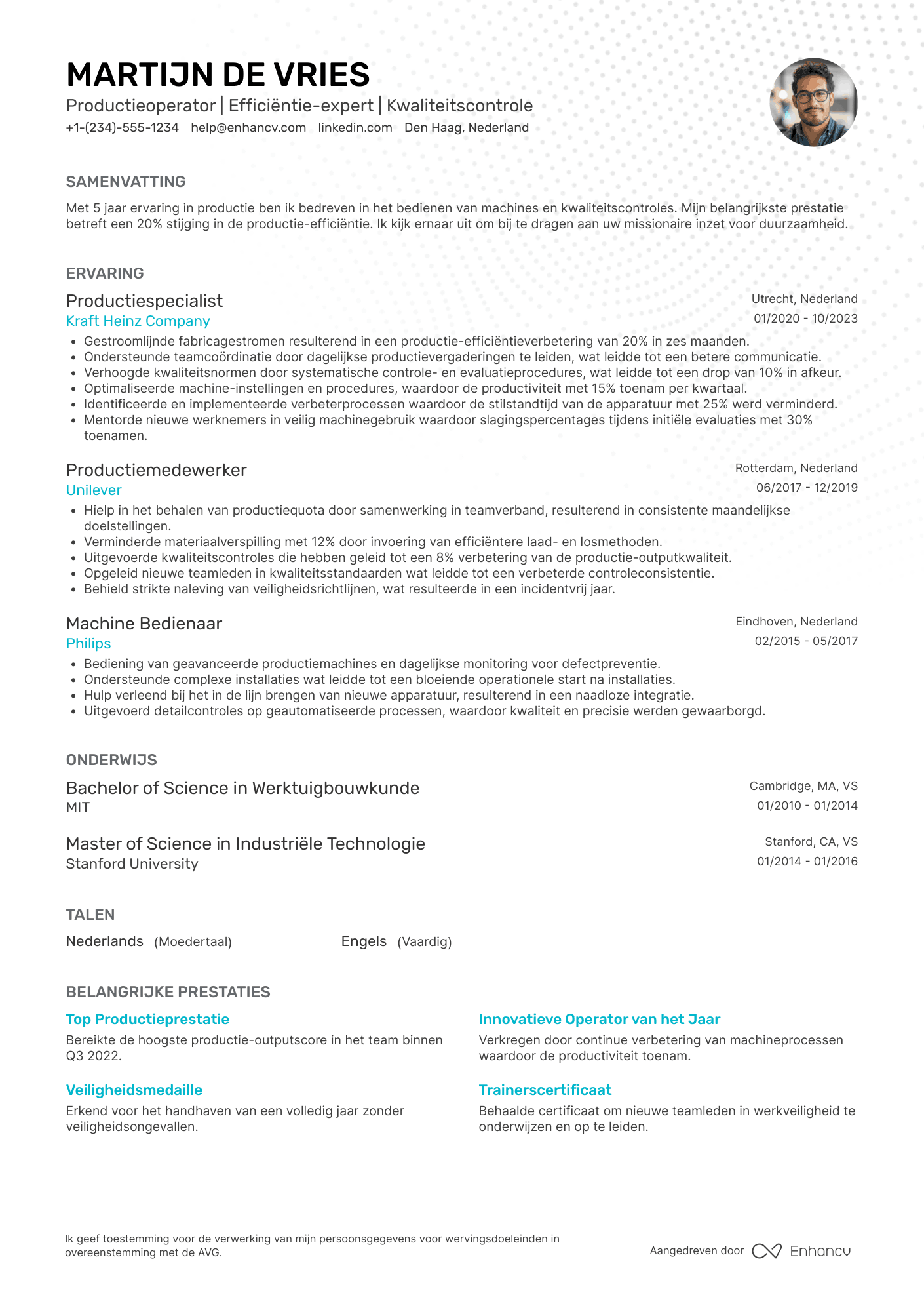 Fabrieksarbeider CV