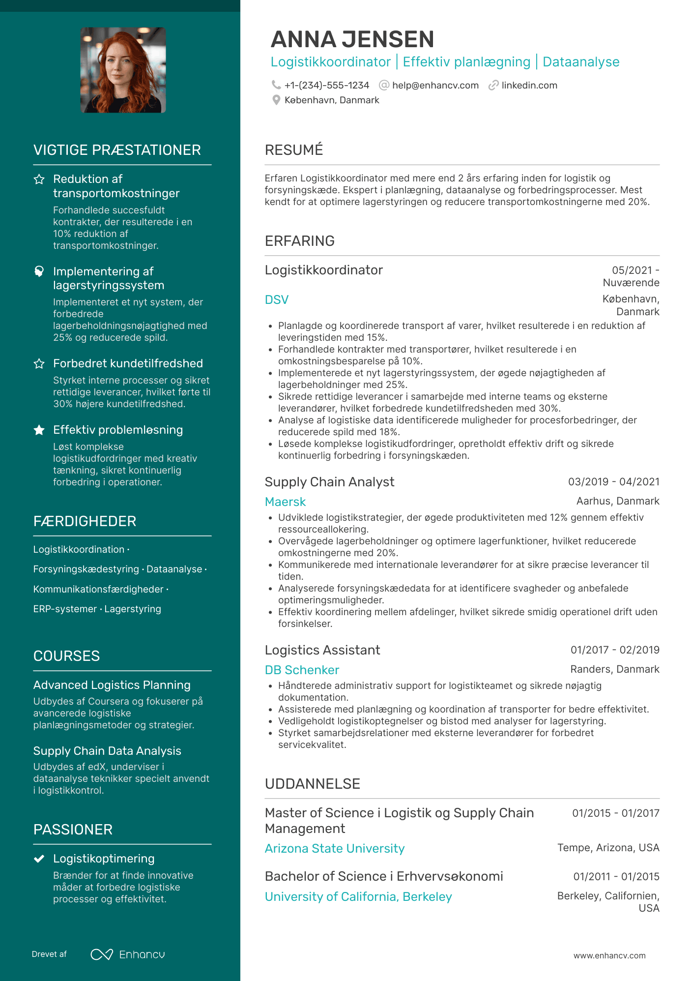 Logistikkoordinator CV