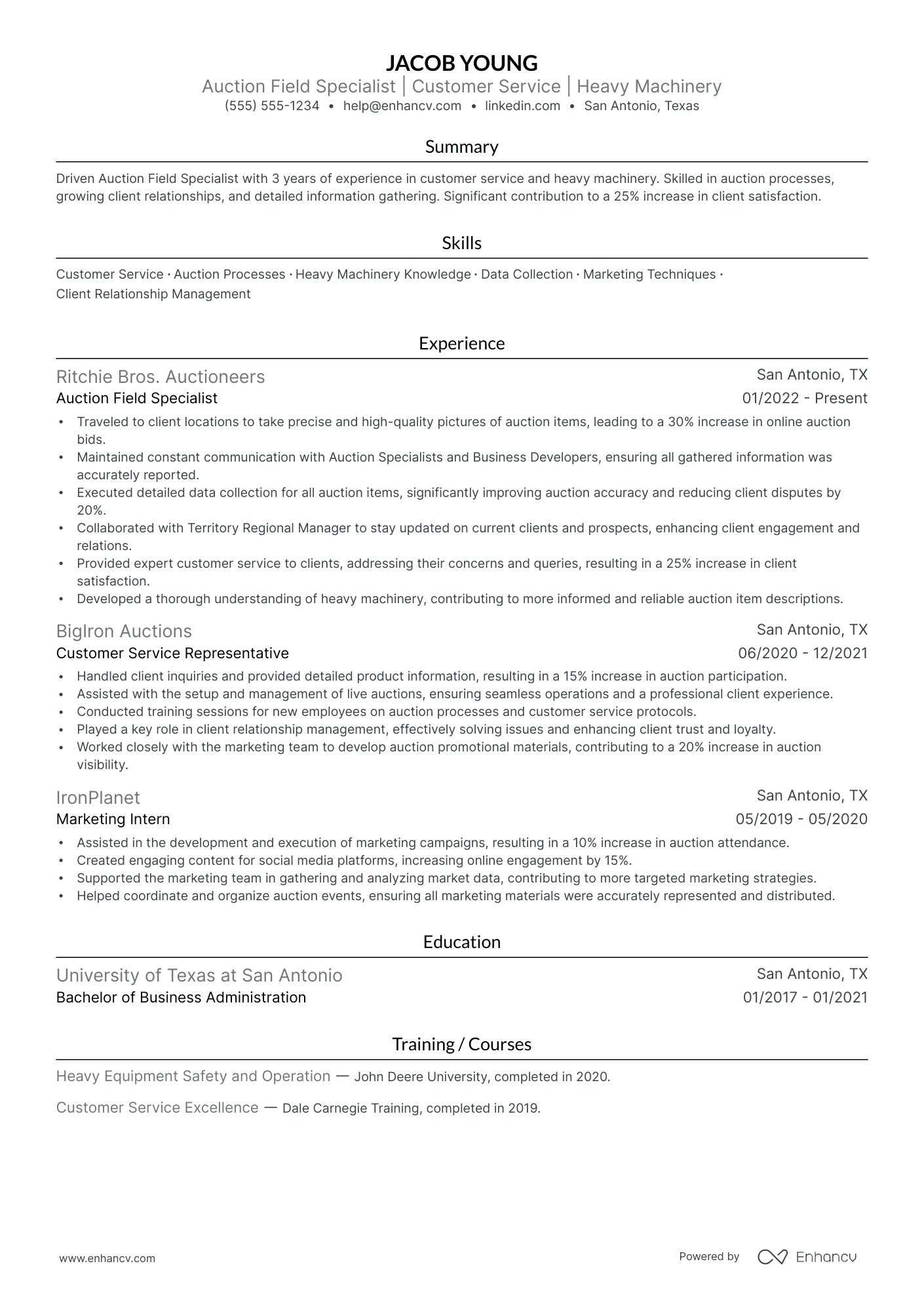 Travel Photographer resume example