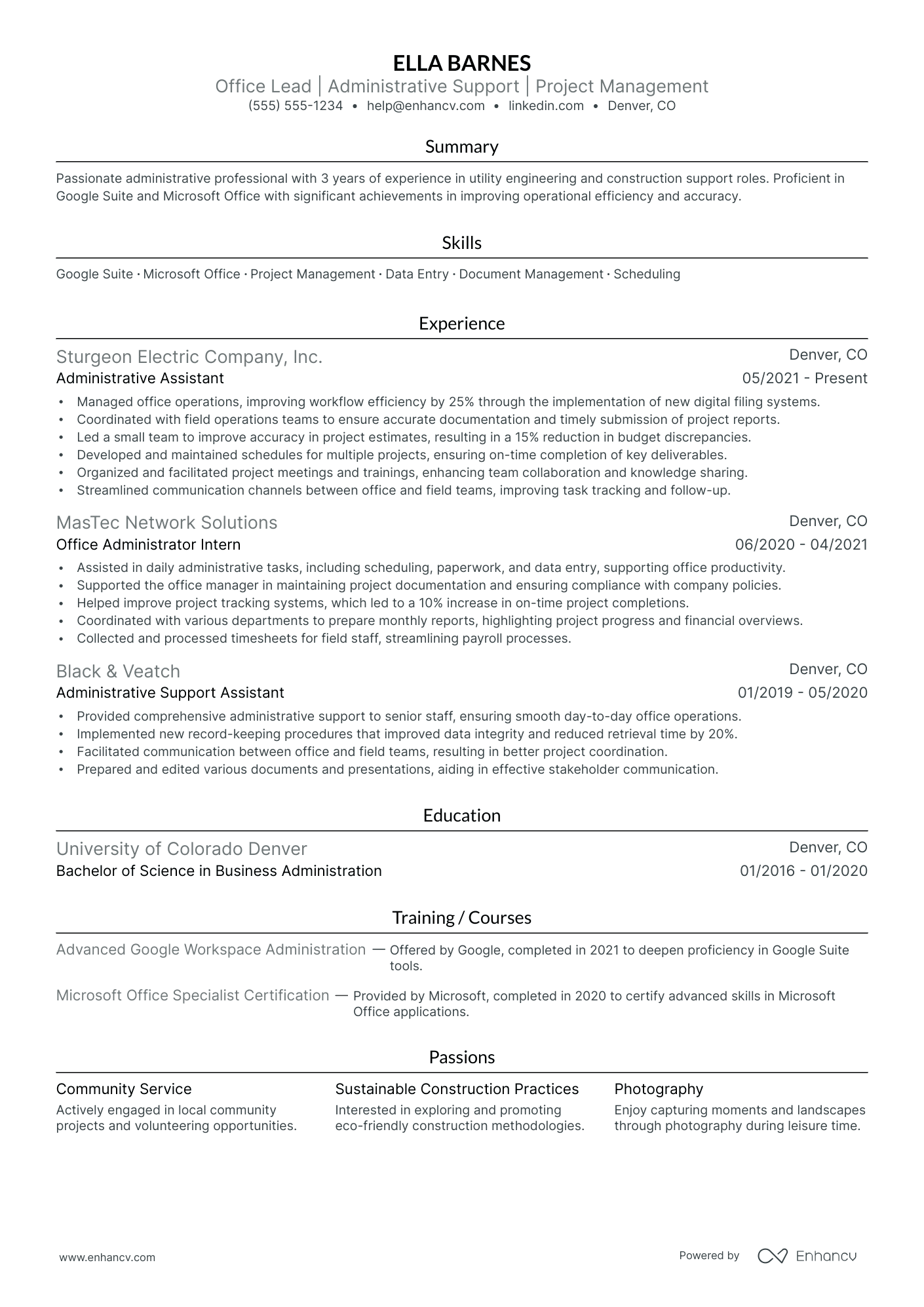 Bilingual Administrative Assistant resume example