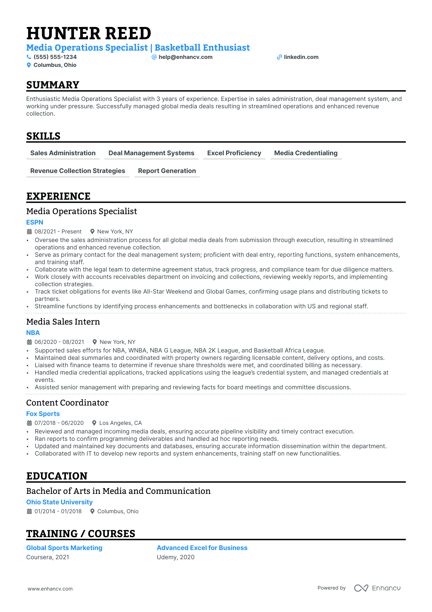 Associate People Operations Manager resume example