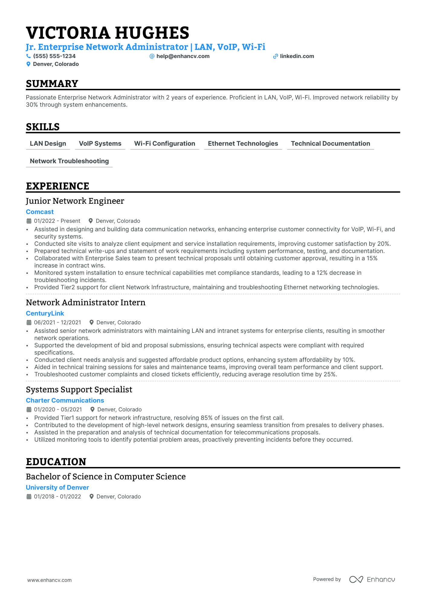 Enterprise System Administrator Resume Example Resume Example